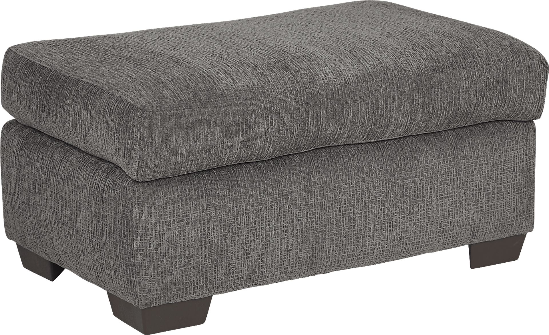 Lucan Gray Textured Ottoman | Rooms to Go