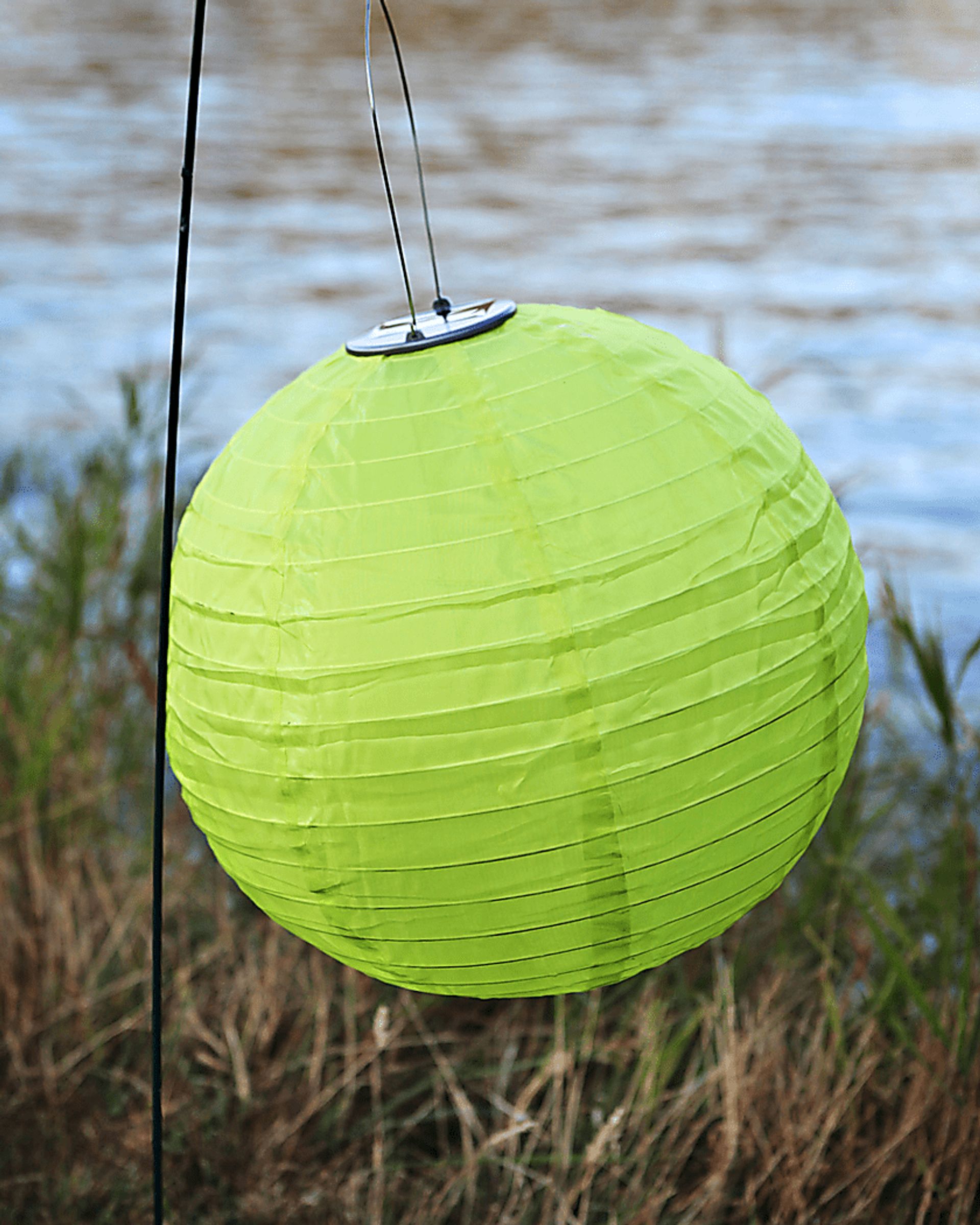 Lucene Lime Outdoor Solar Lantern - Image 2