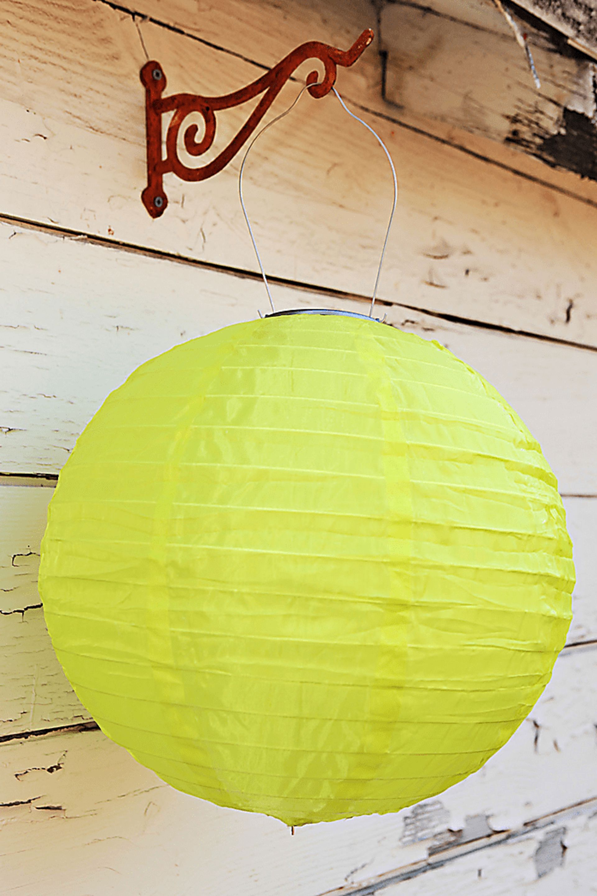 Lucene Lime Outdoor Solar Lantern - Image 3
