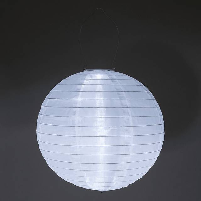 Lucene White Outdoor Solar Lantern - Thumbnail - Image 2