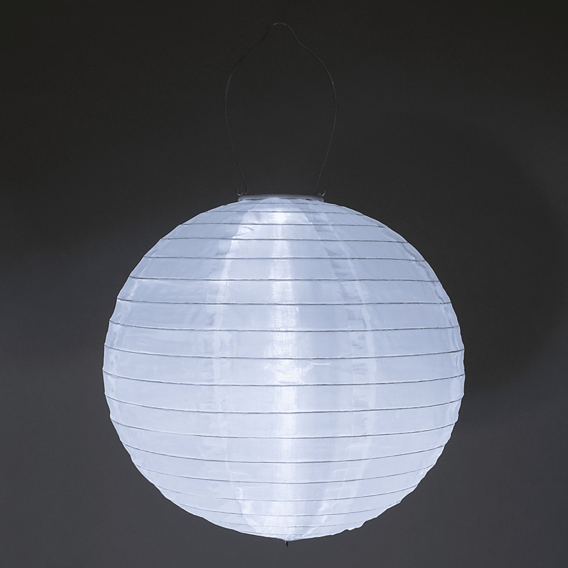 Lucene White Outdoor Solar Lantern - Image 2