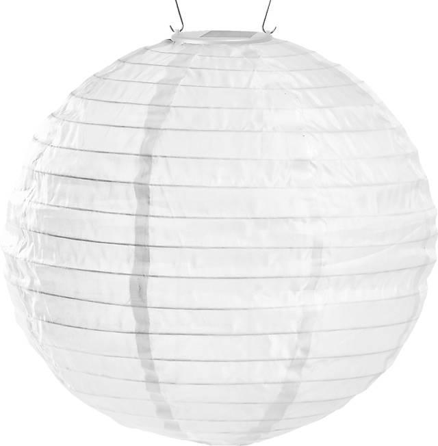 Lucene White Outdoor Solar Lantern - Thumbnail - Image 1