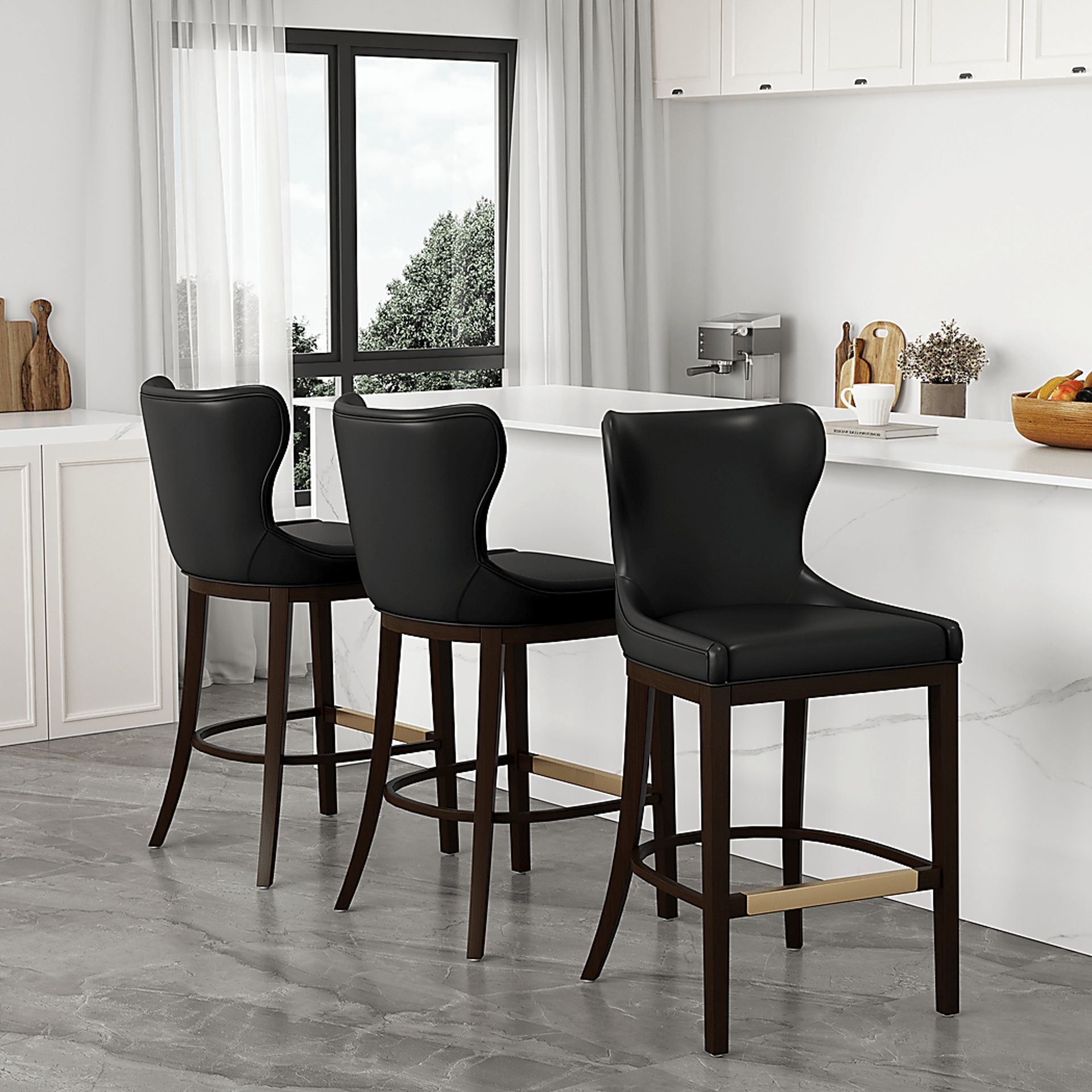 Lucentwater Black Barstool - Image 2