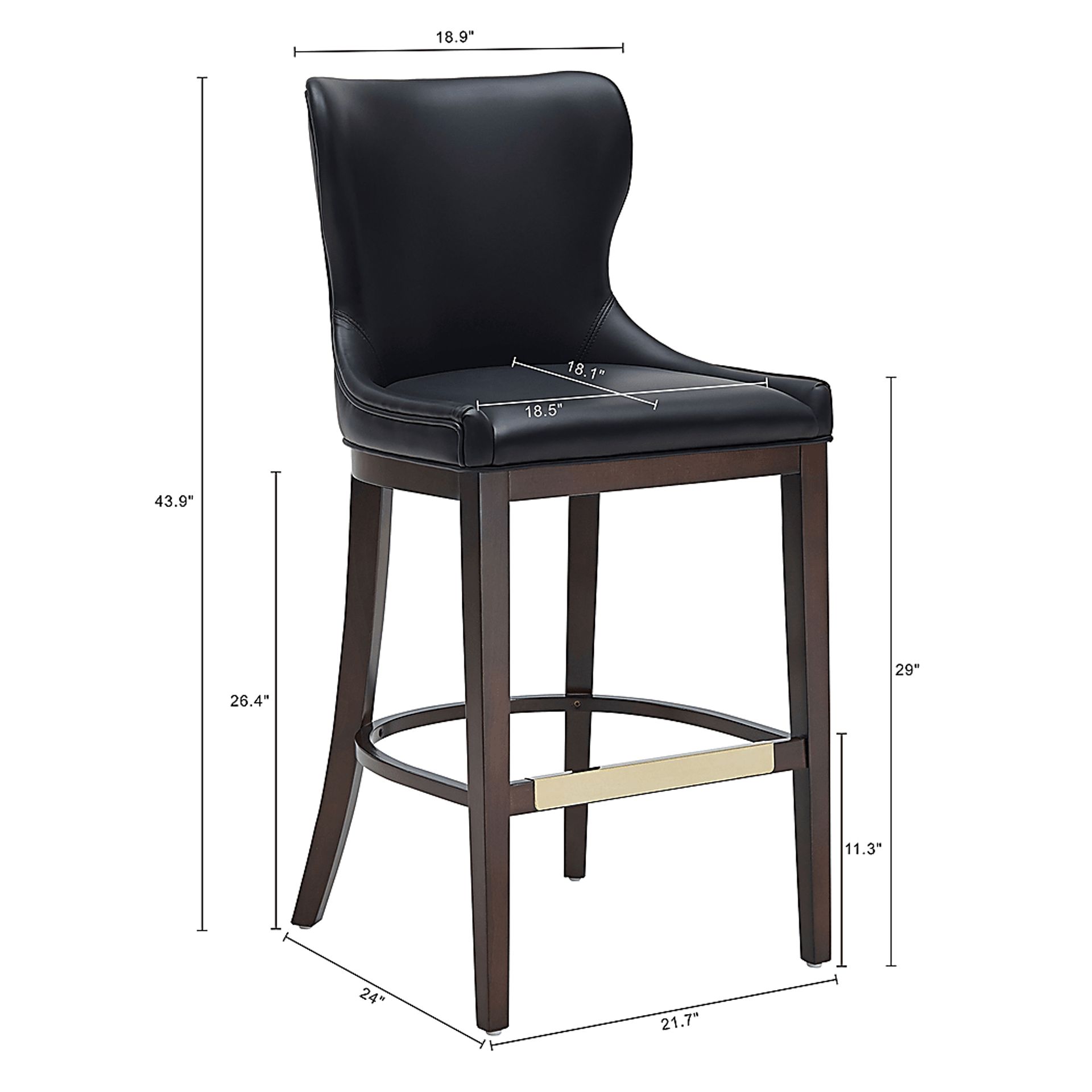 Lucentwater Black Barstool - Image 9