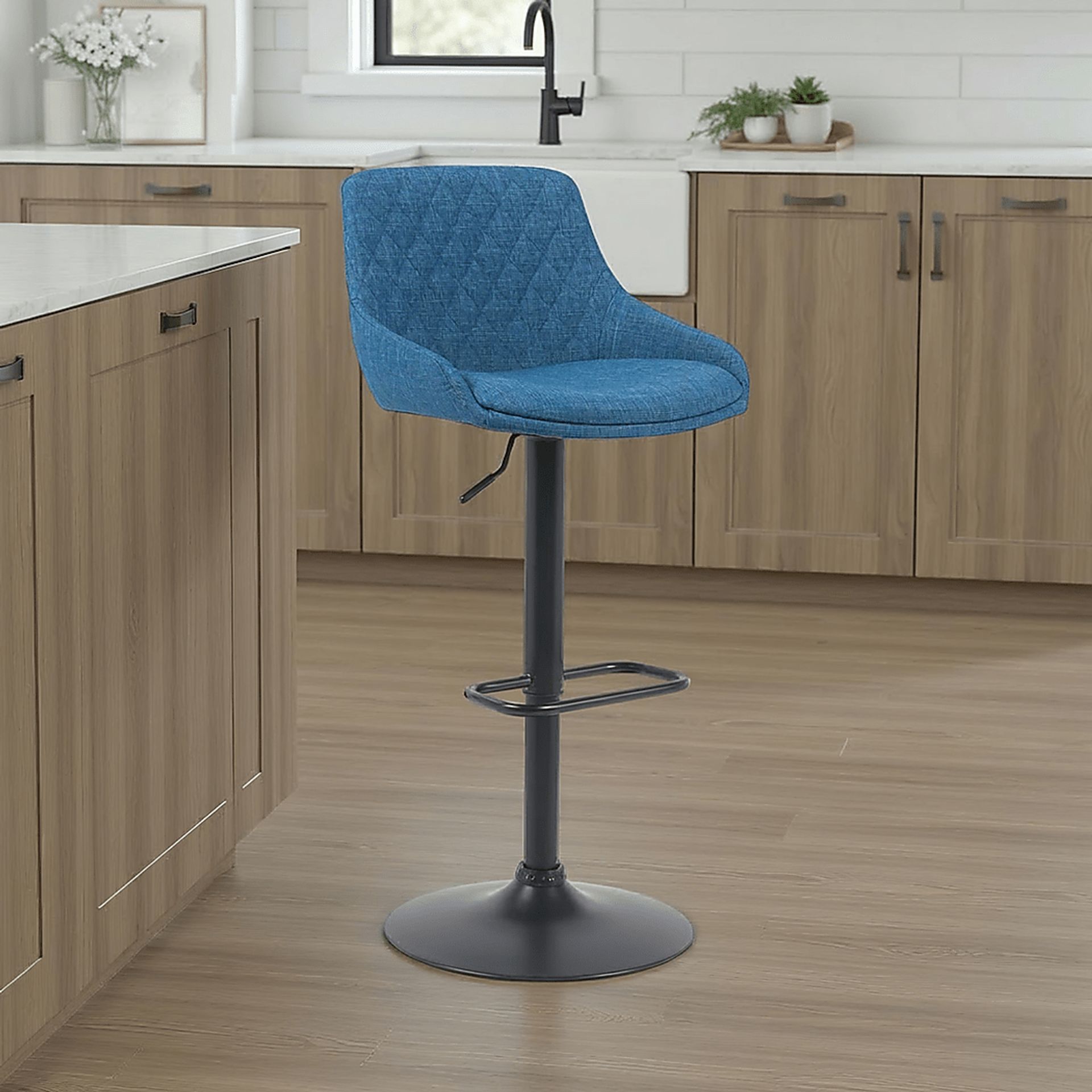 Lucenty Blue Barstool - Image 2