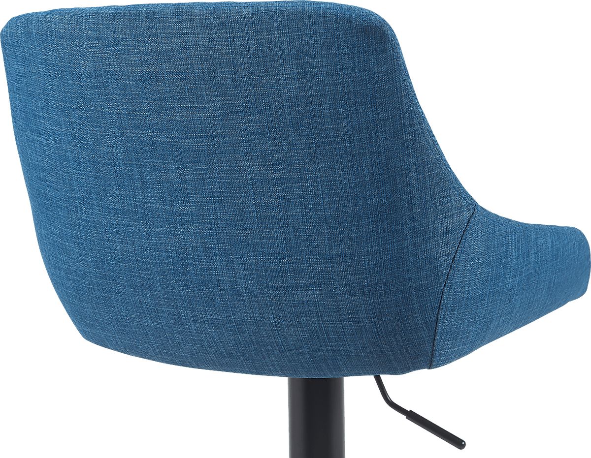Lucenty Blue Polyester Fabric Barstool | Rooms to Go