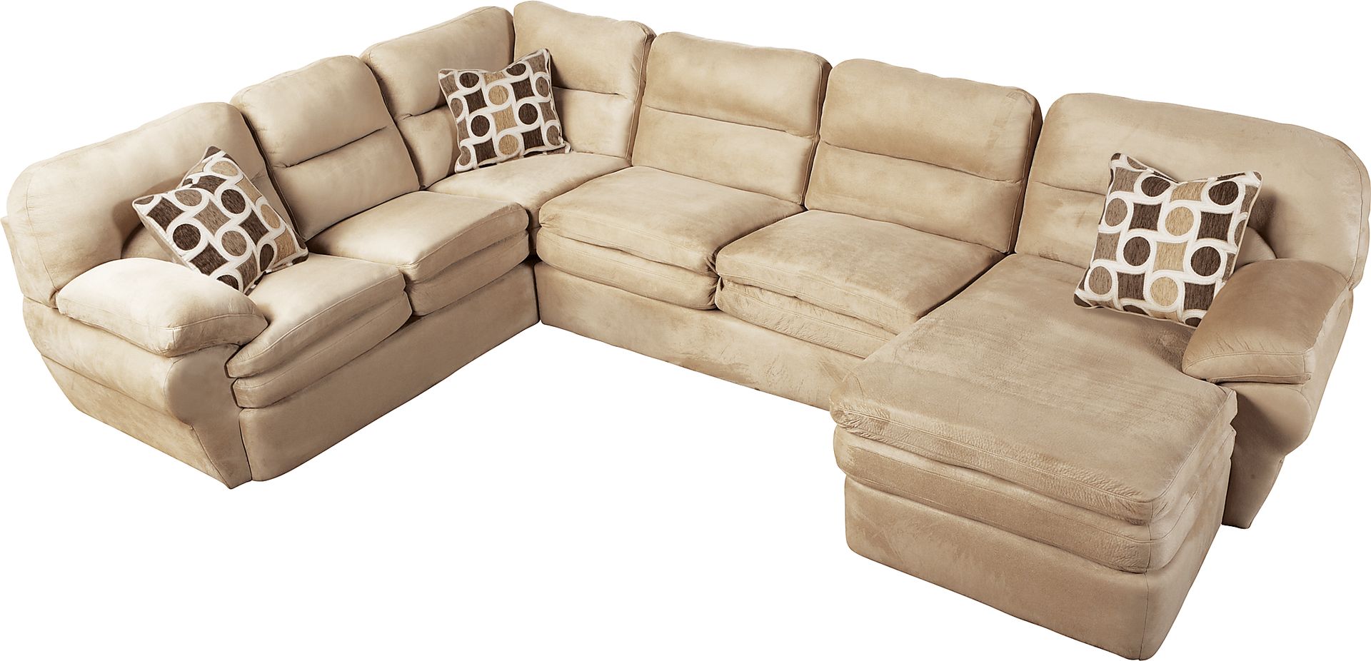 Lucerne Mocha 3 Pc Sectional - Image 1
