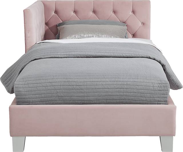 Kids Lucie Pink 3 Pc Full Corner Bed - Thumbnail - Image 2
