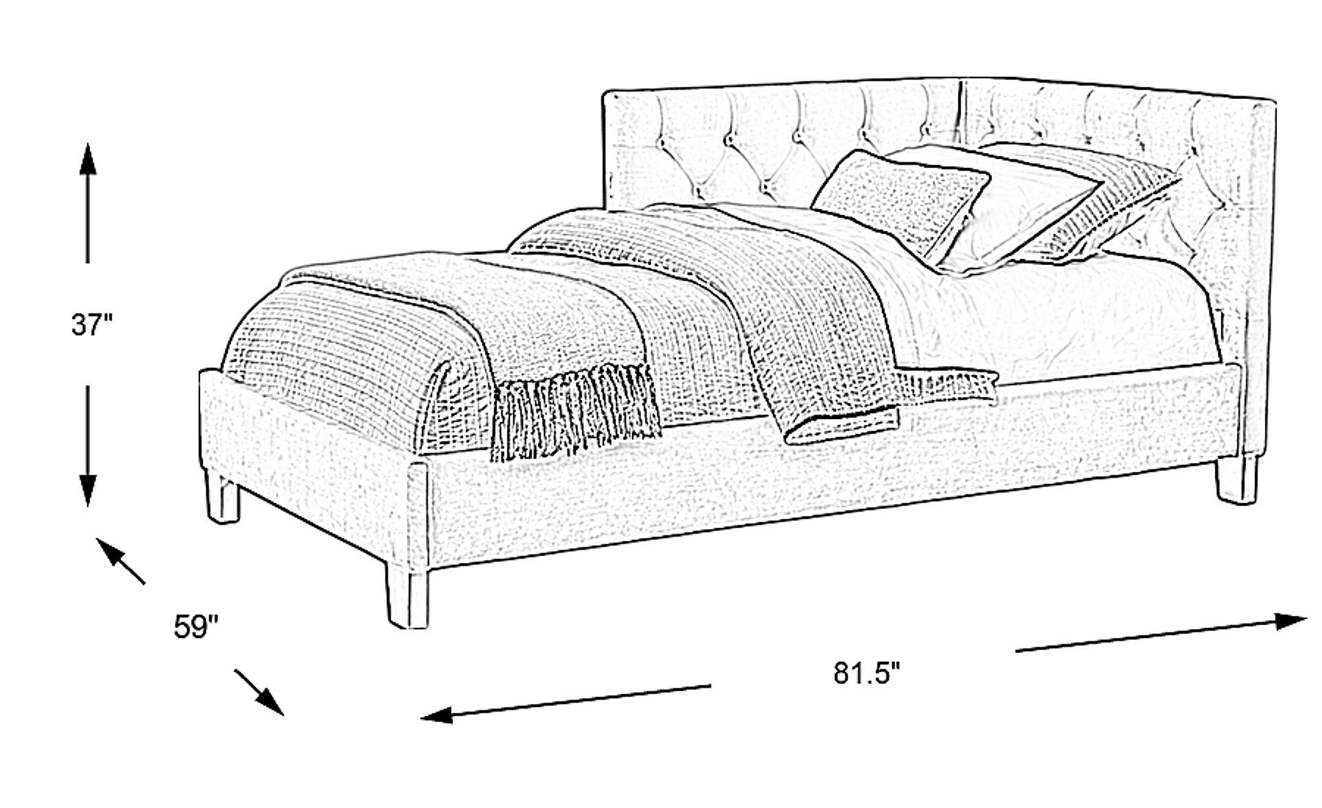 Lucie Pink Colors 3 Pc Full Bed Rooms to Go