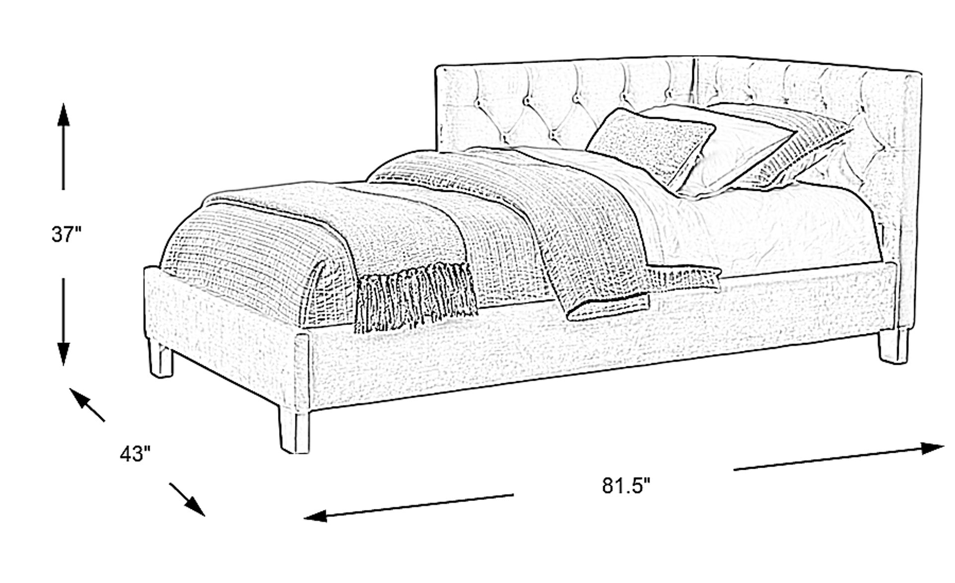 Rooms to go twin corner bed 2025