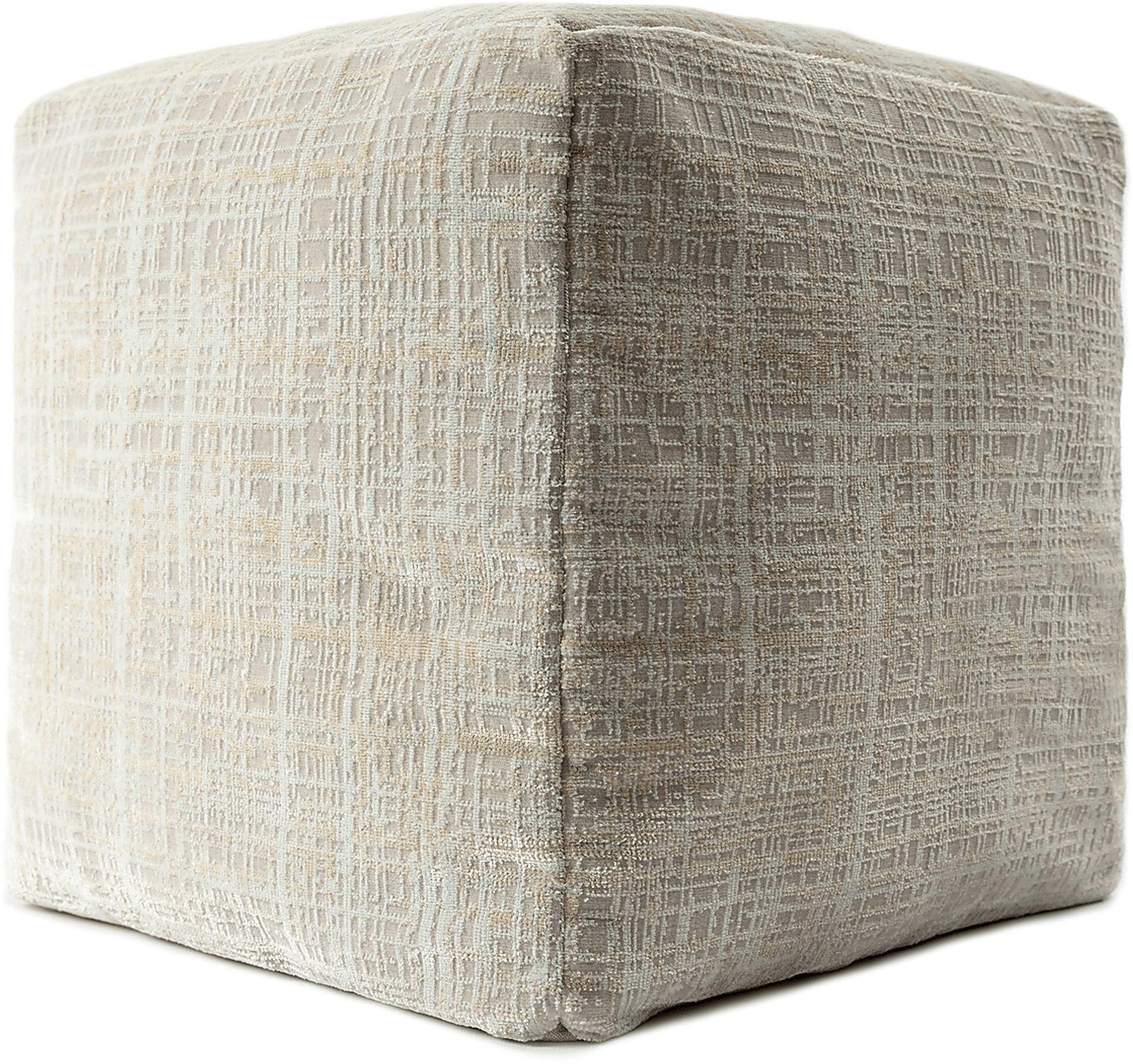 Lucilan Beige Pouf - Image 4