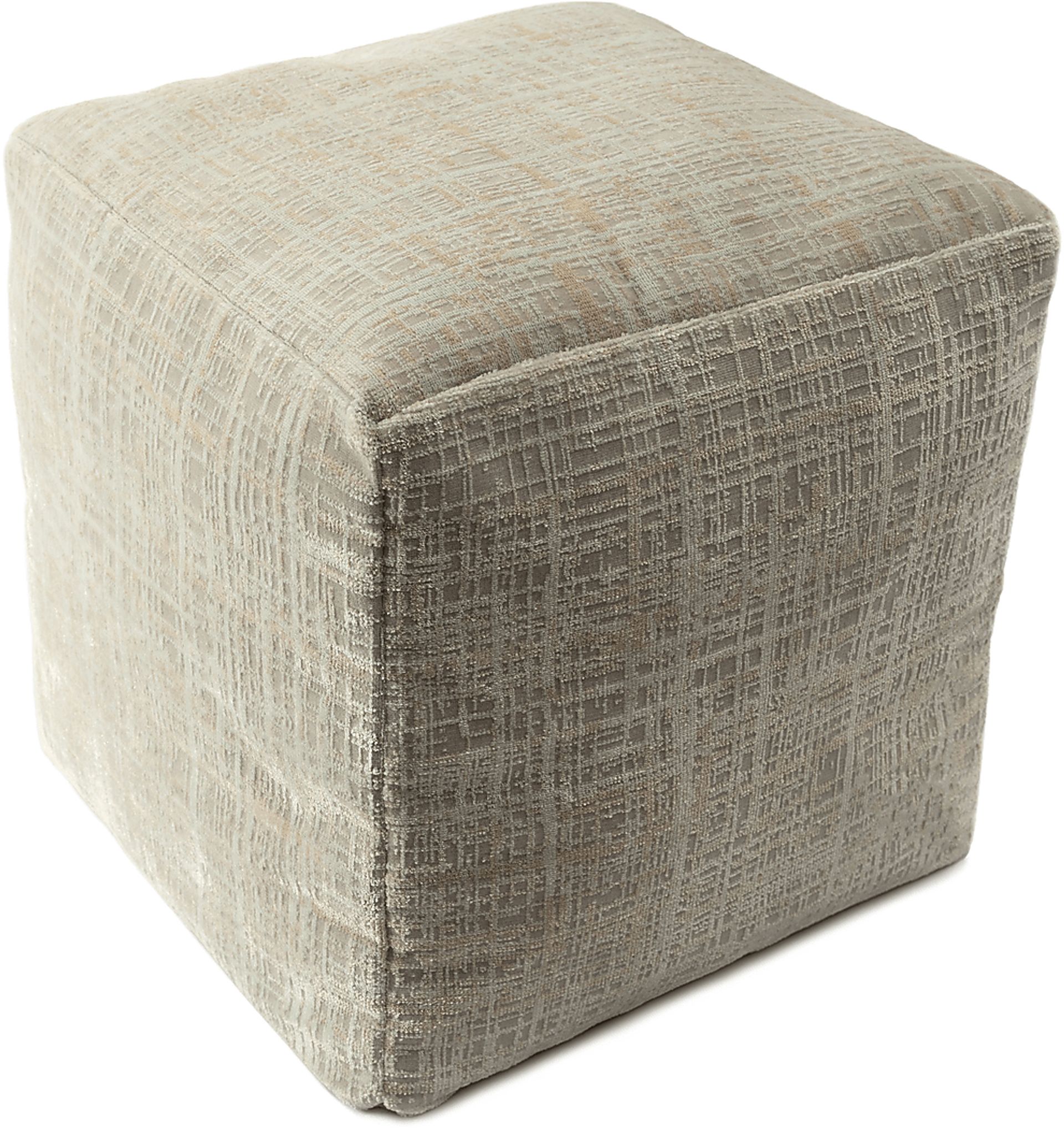 Lucilan Beige Pouf - Image 6