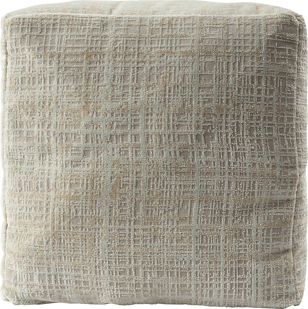 Lucilan Beige Pouf