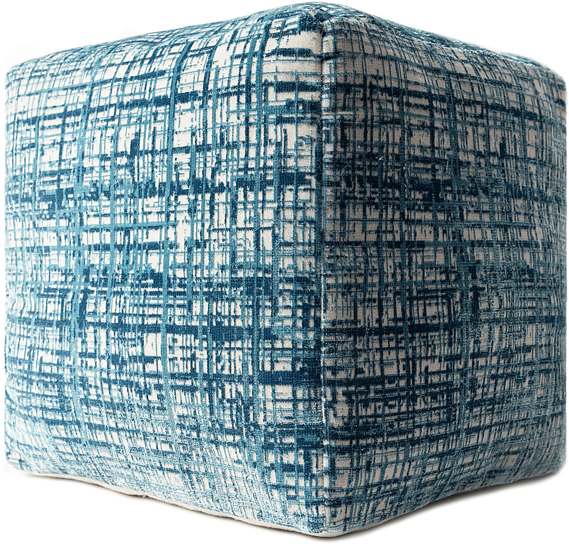 Lucilan Blue Pouf - Image 5