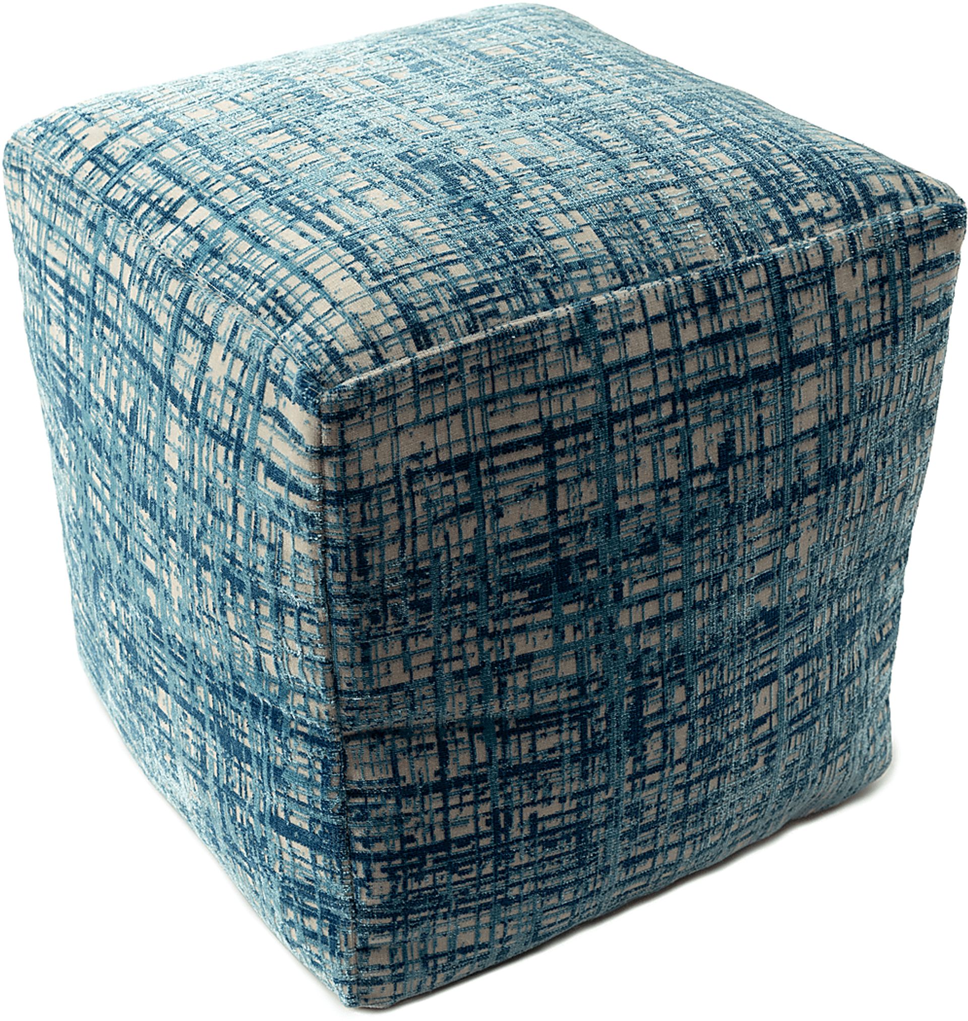 Lucilan Blue Pouf - Image 6