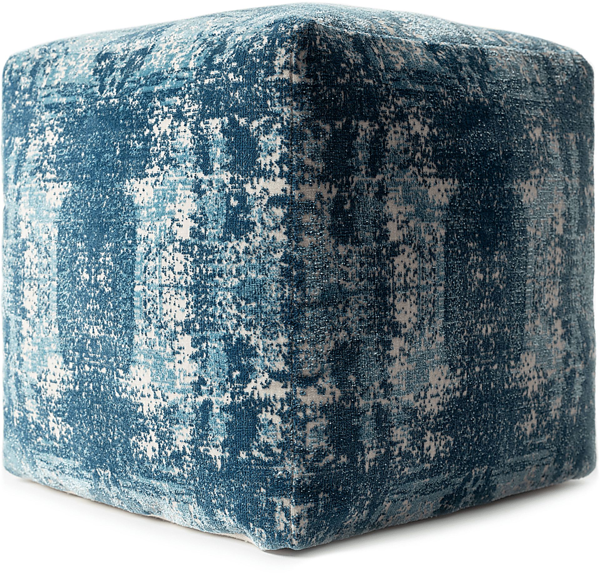 Natalina Dark Blue Pouf - Image 5