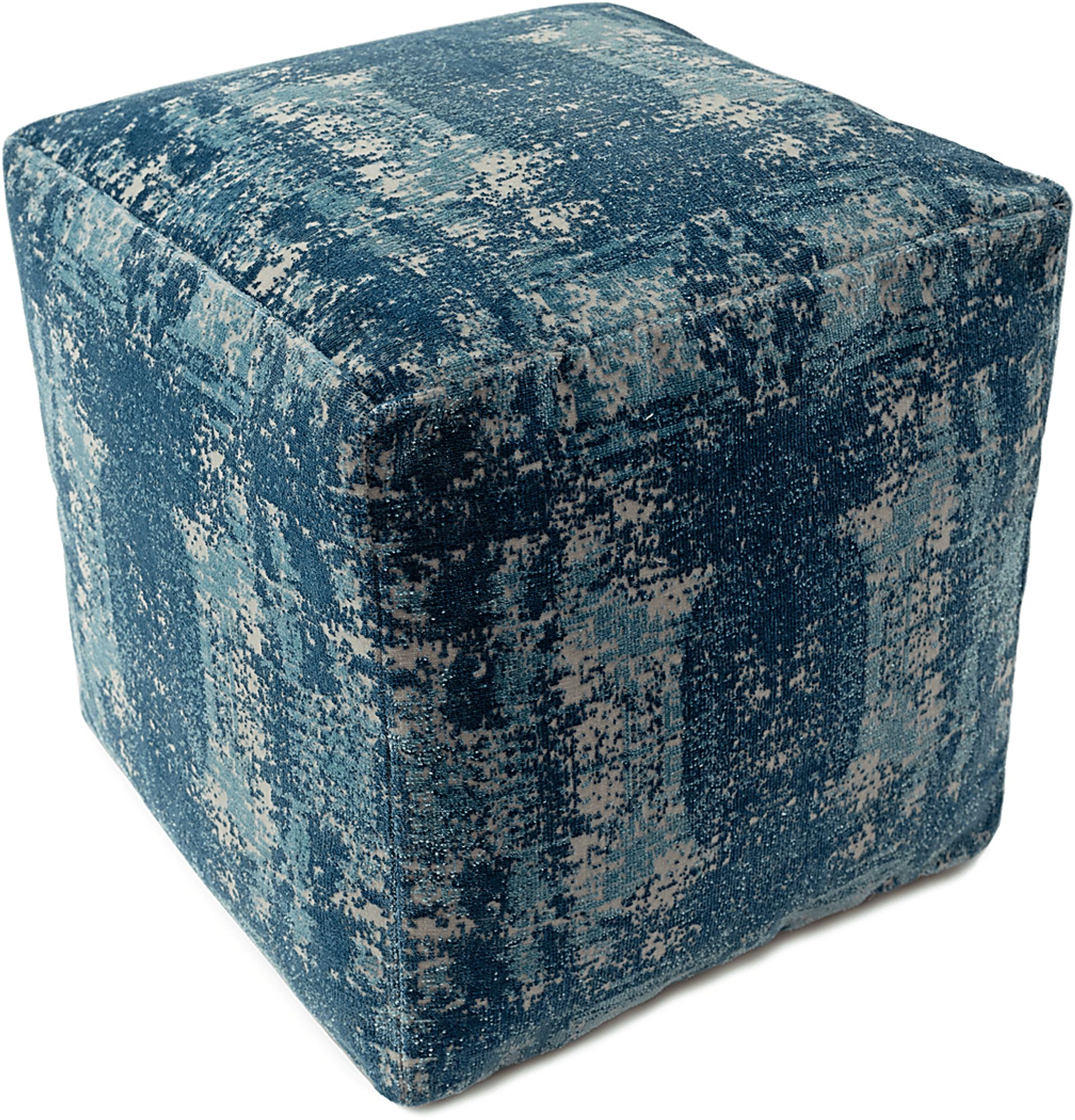 Natalina Dark Blue Pouf - Image 6