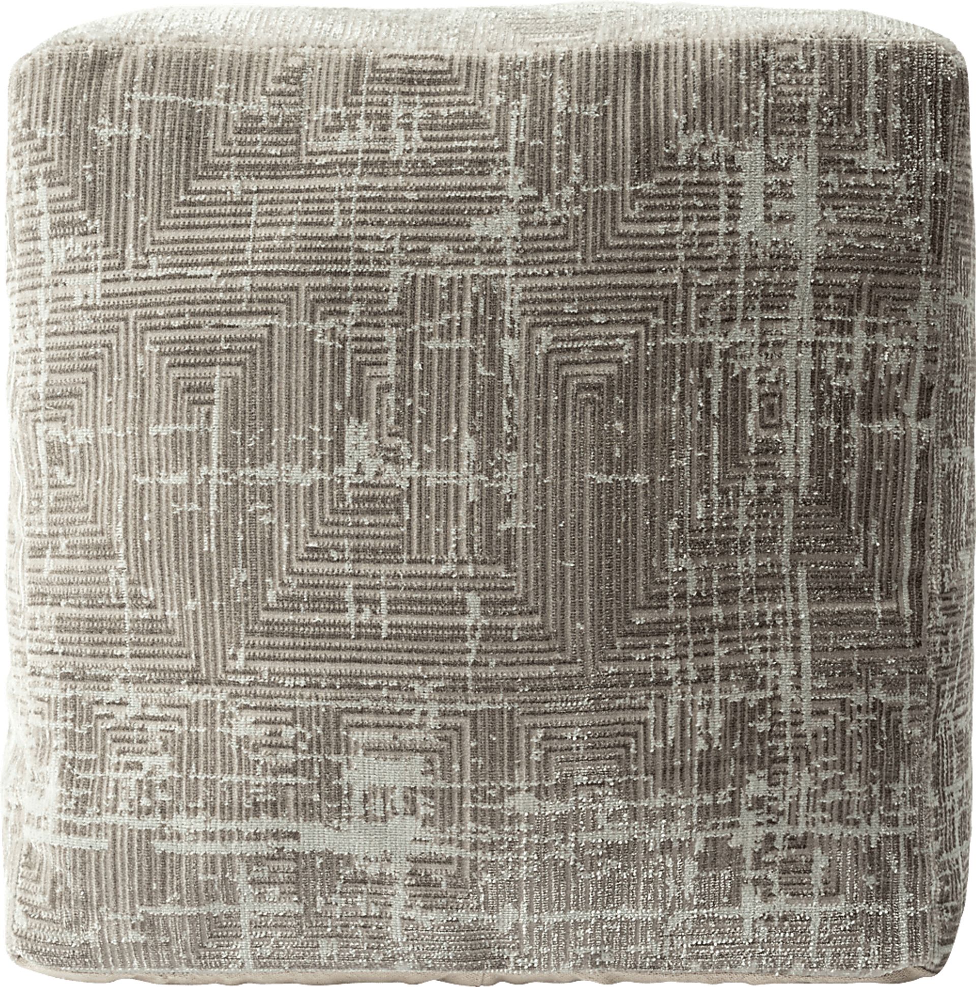 Marie Gray Pouf - Image 1