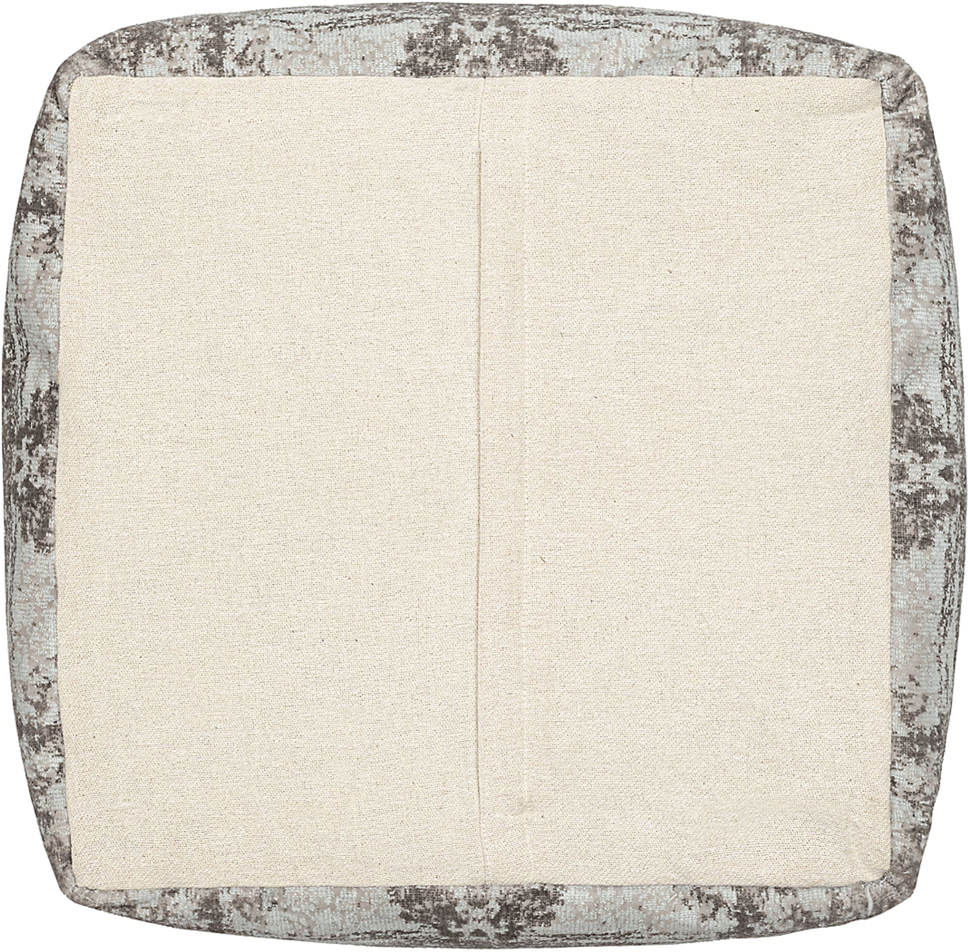 Natalina Light Gray Pouf - Image 4