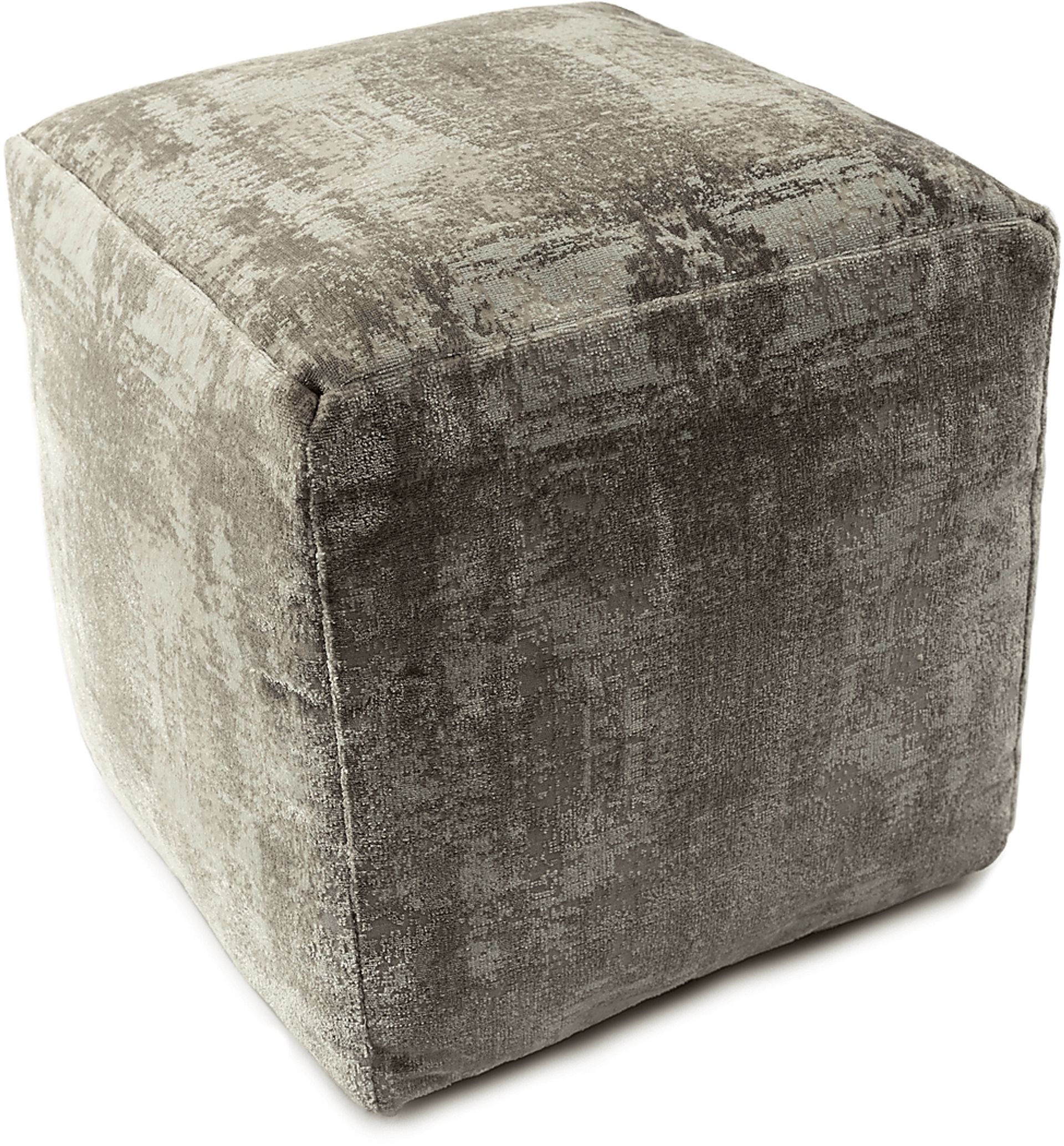 Natalina Light Gray Pouf - Image 5