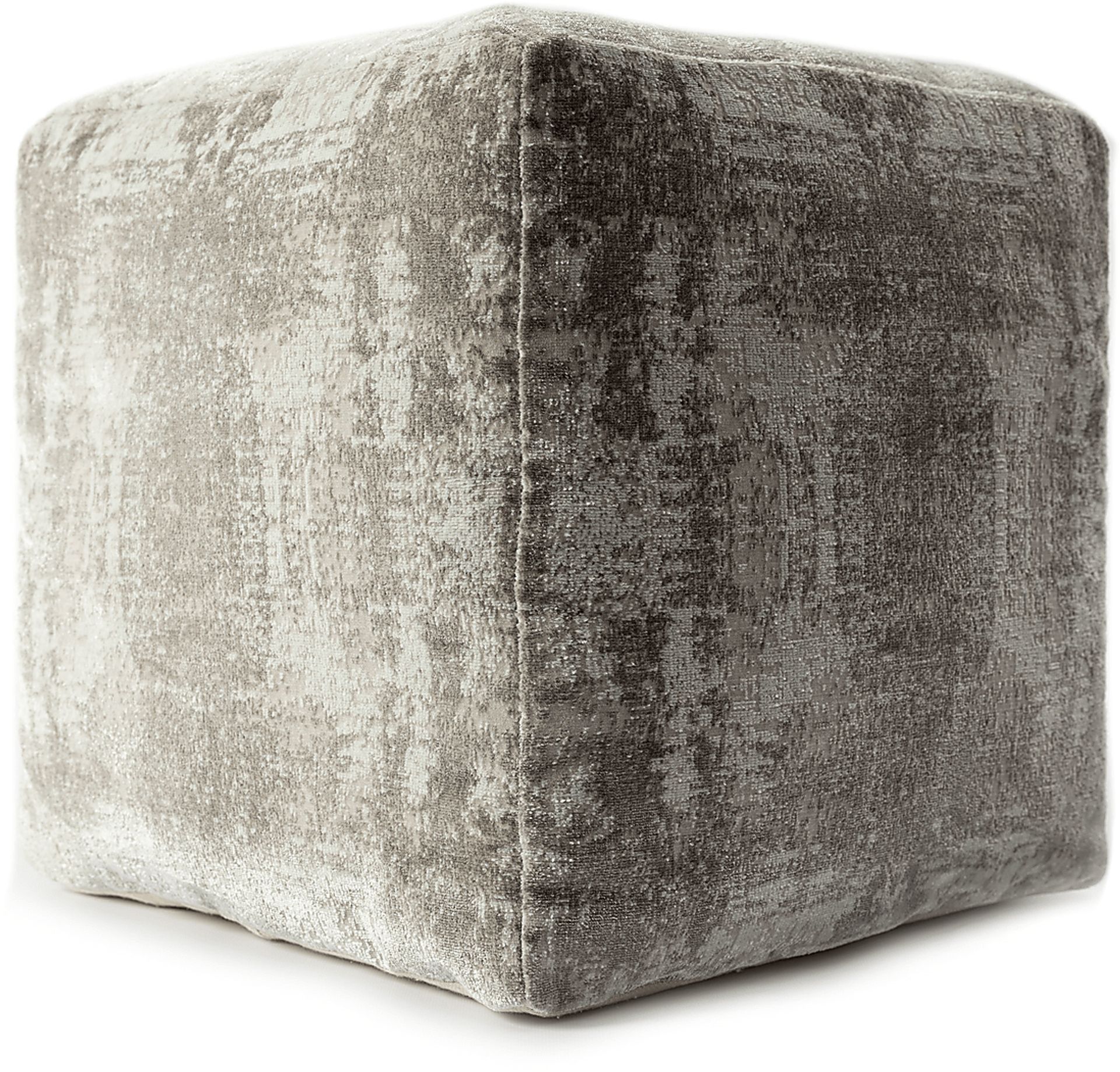 Natalina Light Gray Pouf - Image 6