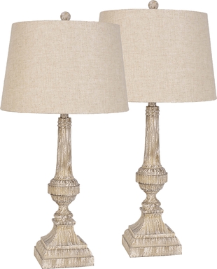 Lucille Loft Brown Set of 2 Lamps