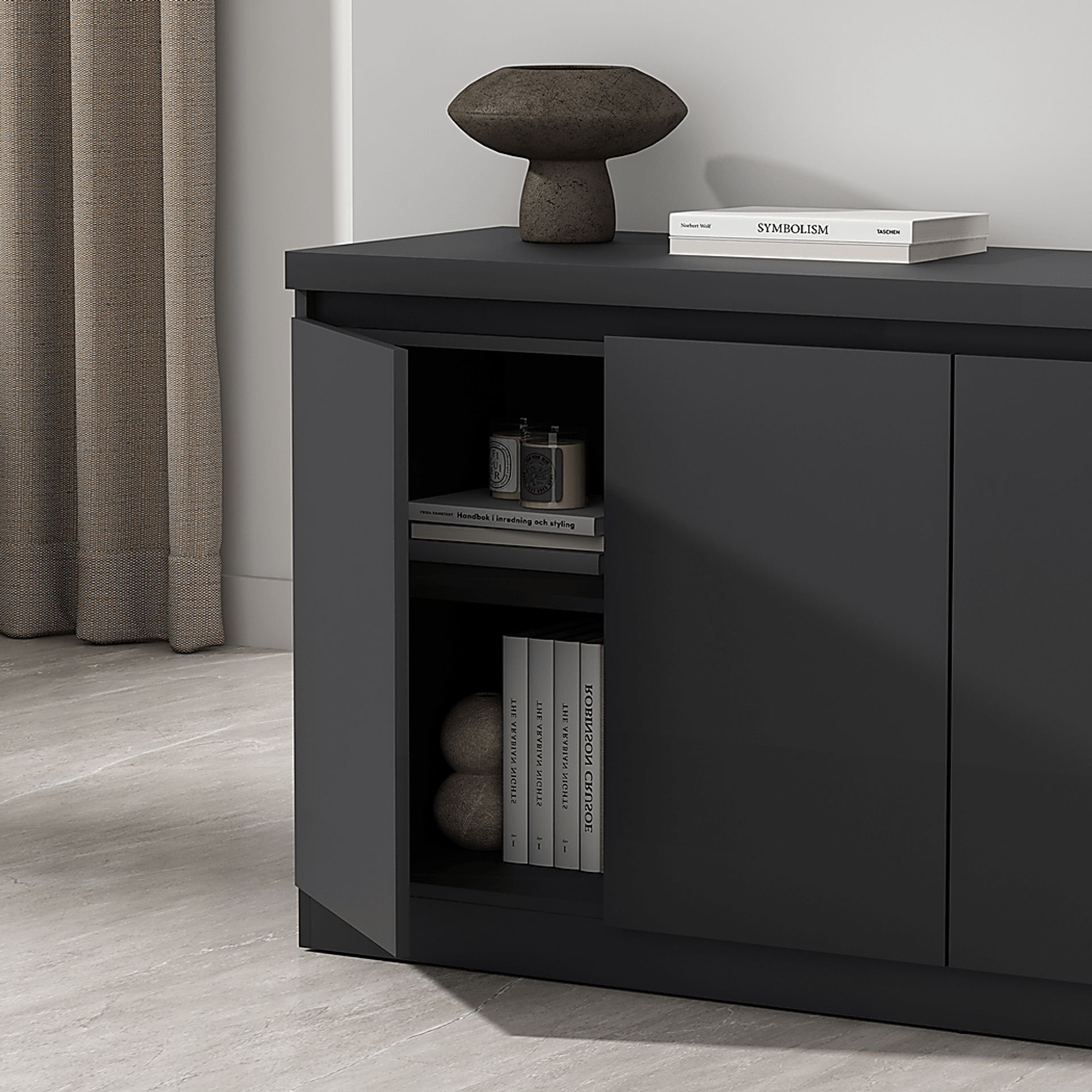 Luckytube Black Sideboard - Image 10