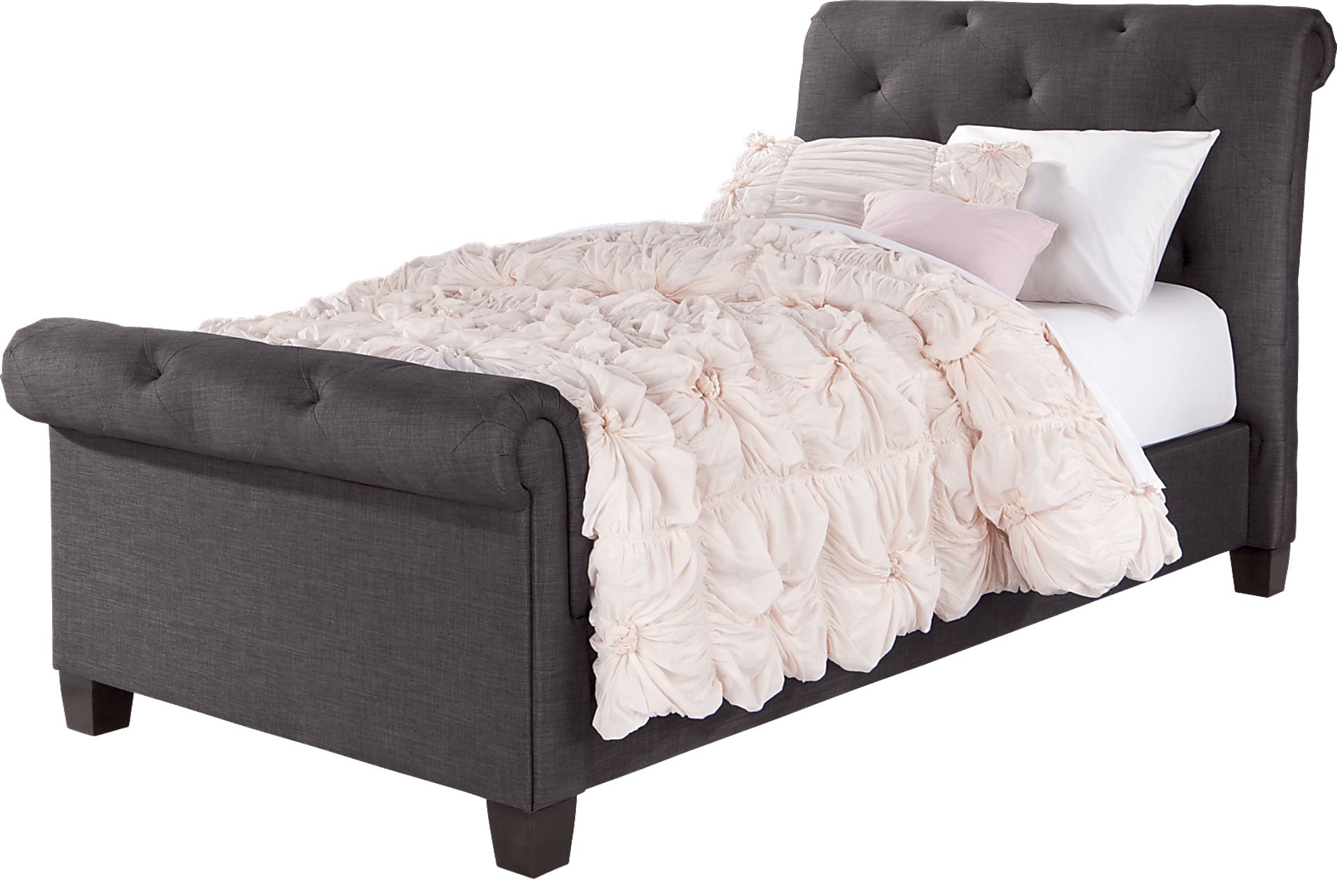 Lucy Gray 3 Pc Twin Bed - Image 1
