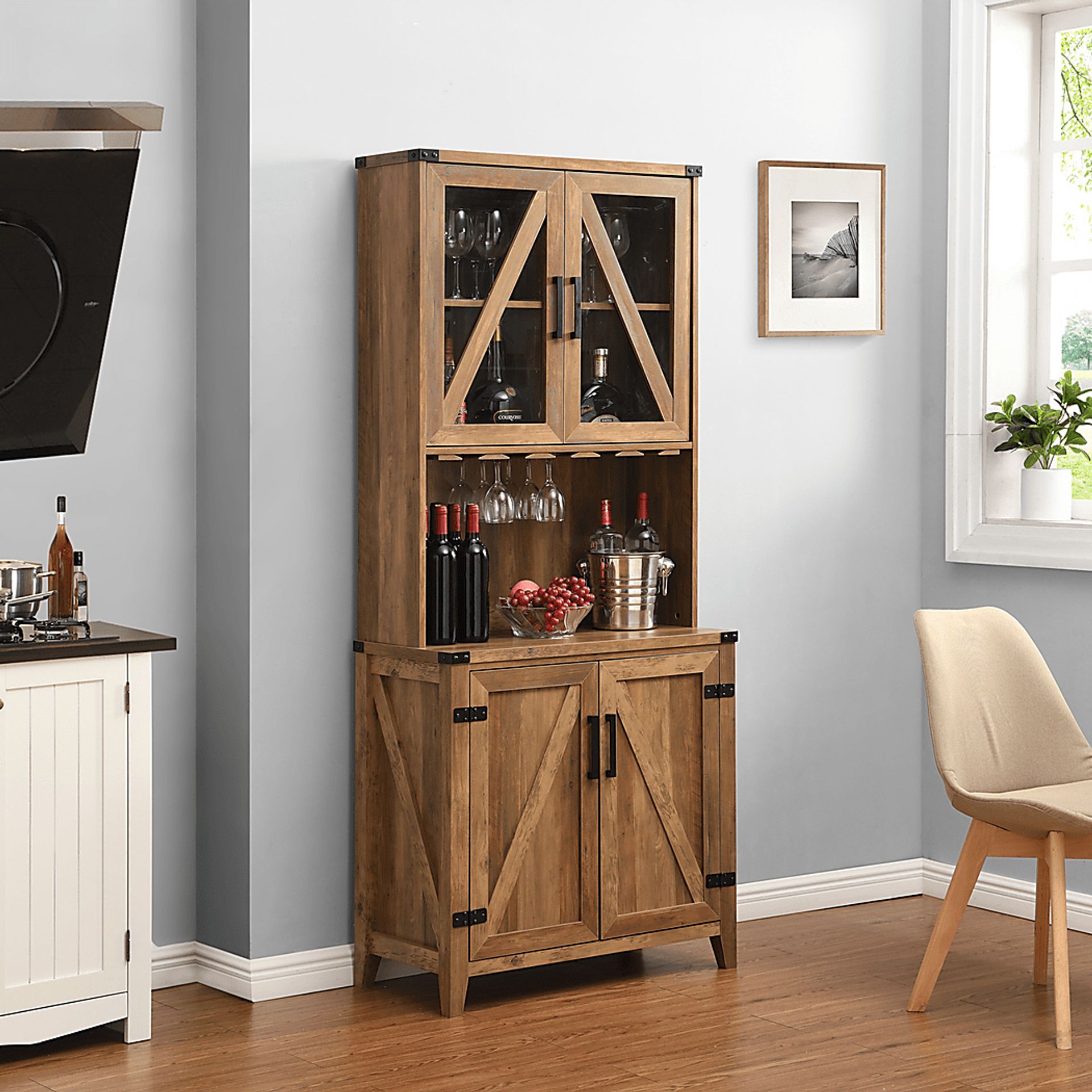 Ludlam Brown Bar Cabinet - Image 6