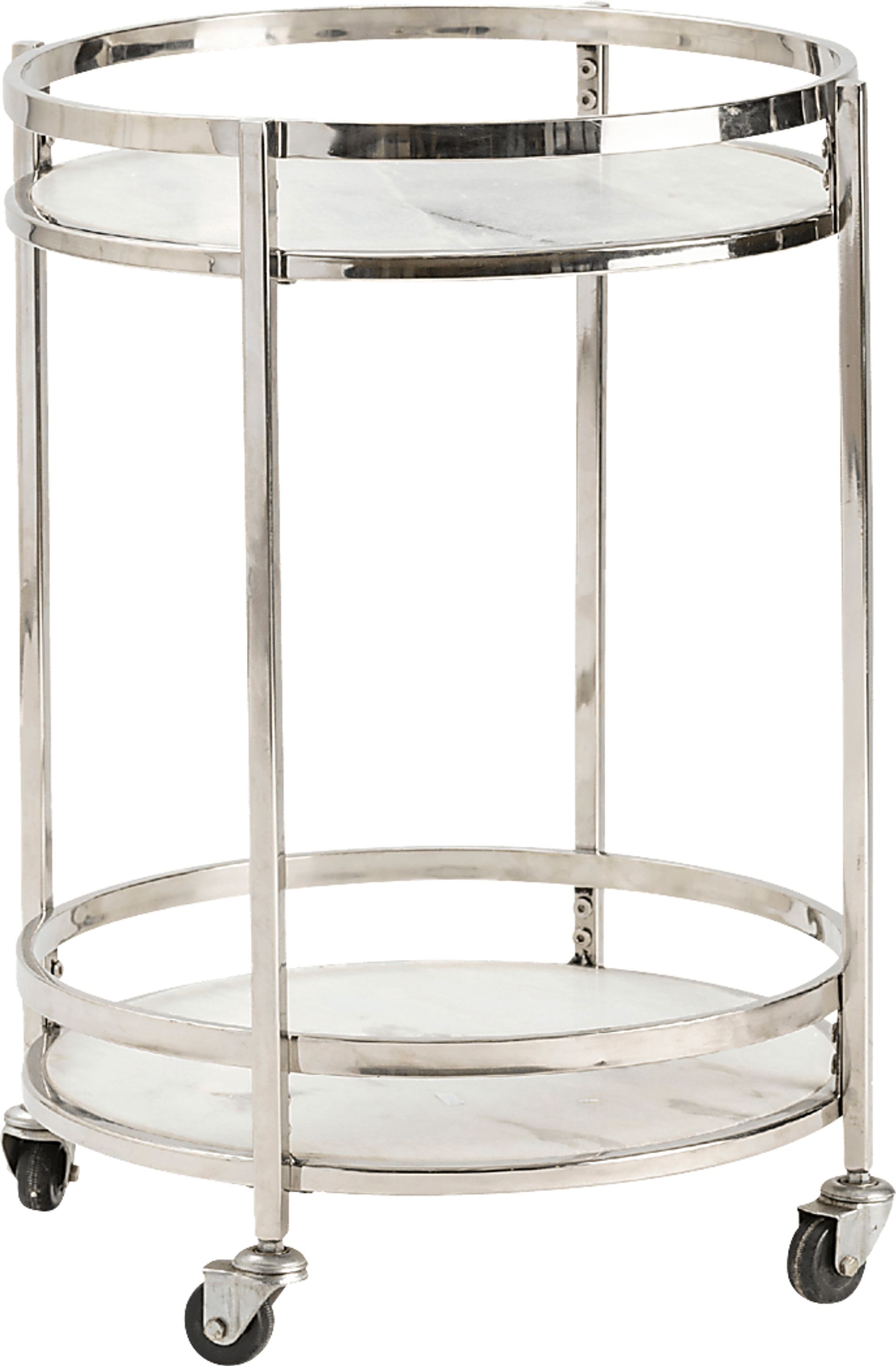 Ludson Silver Bar Cart - Image 1
