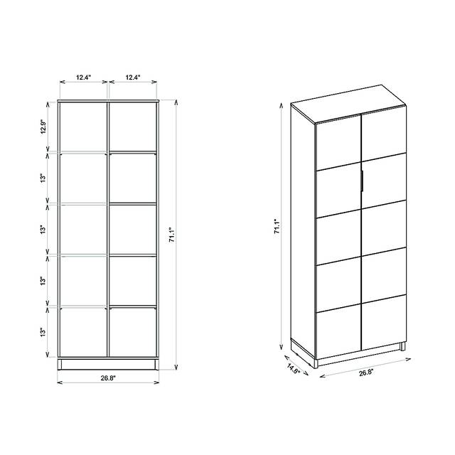 Lufberry Gray Bookcase - Thumbnail - Image 11
