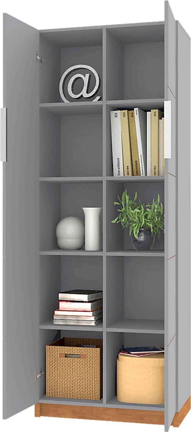 Lufberry Gray Bookcase - Thumbnail - Image 6