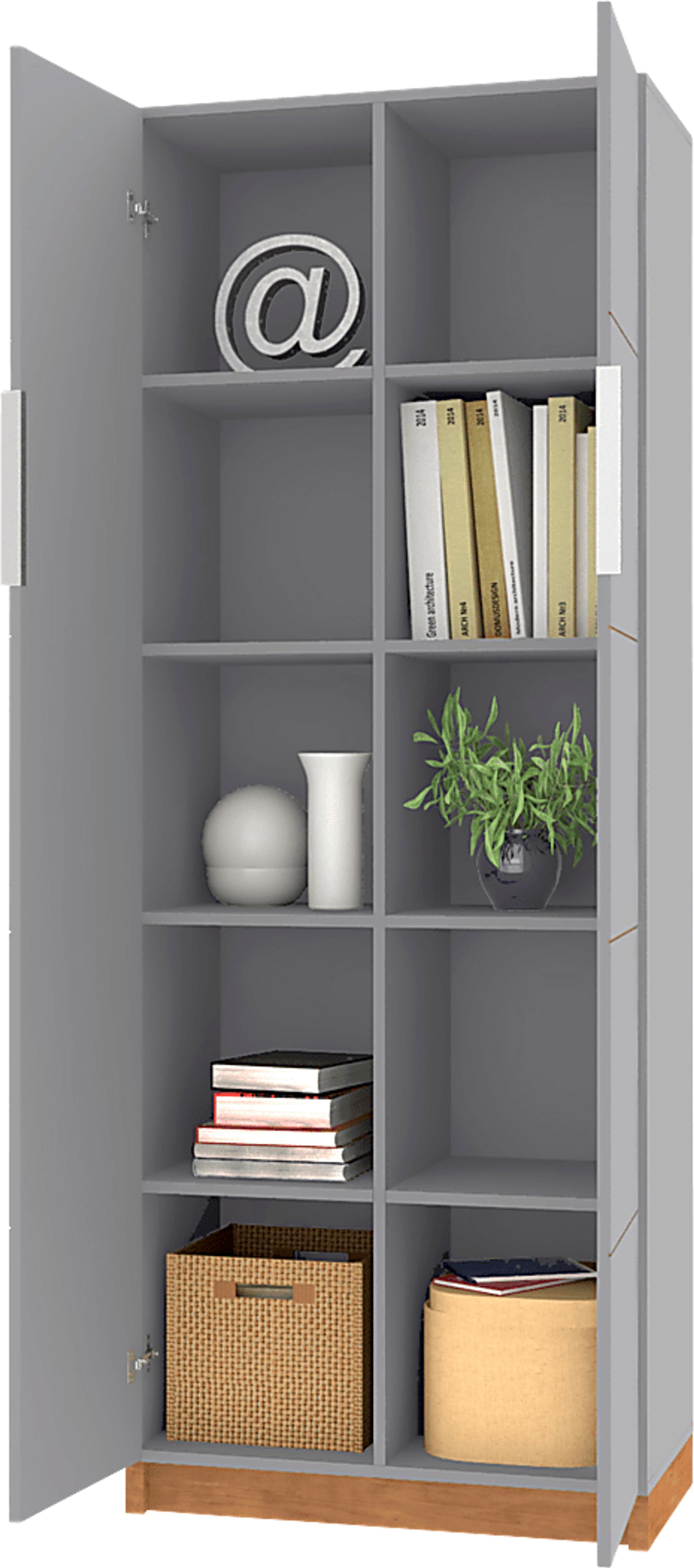 Lufberry Gray Bookcase - Image 6