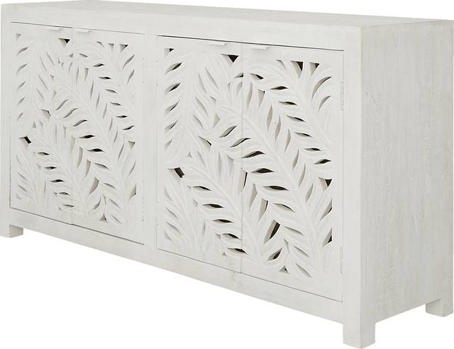 Lufburrow White Credenza - Thumbnail - Image 4