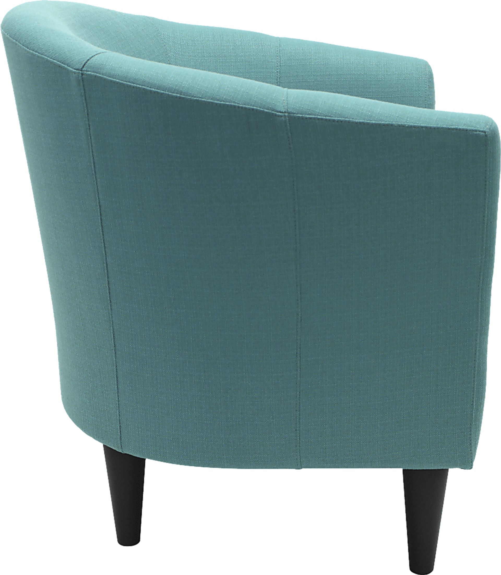 Lughala Dark Teal Accent Chair - Image 4