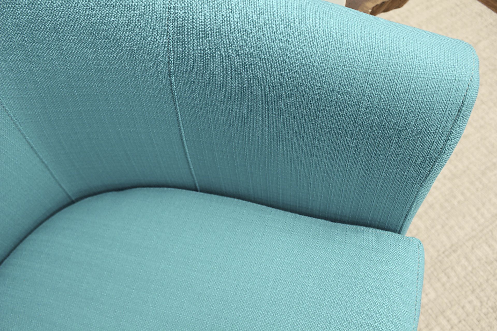 Lughala Dark Teal Accent Chair - Image 6