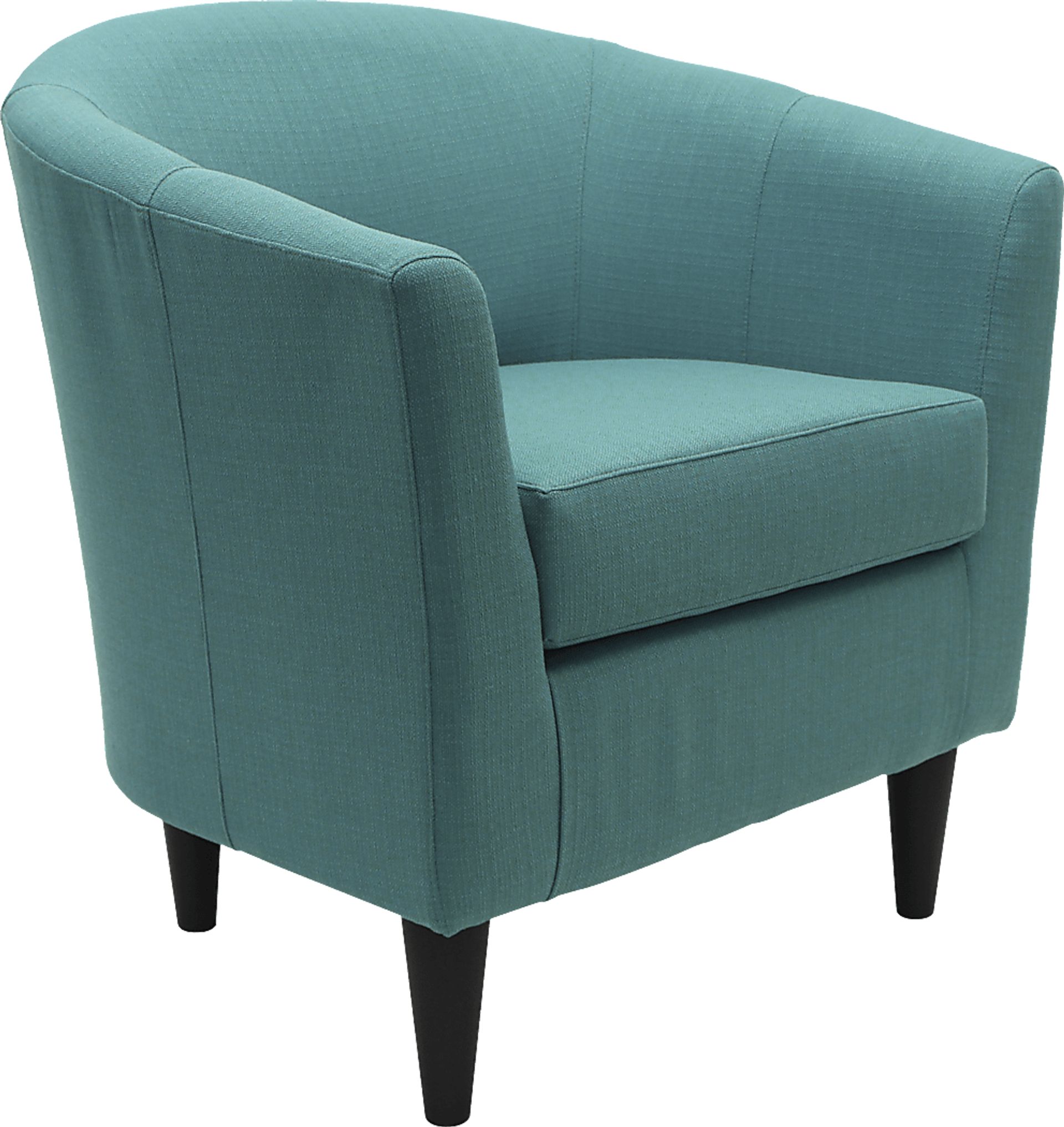 Lughala Dark Teal Accent Chair - Image 1
