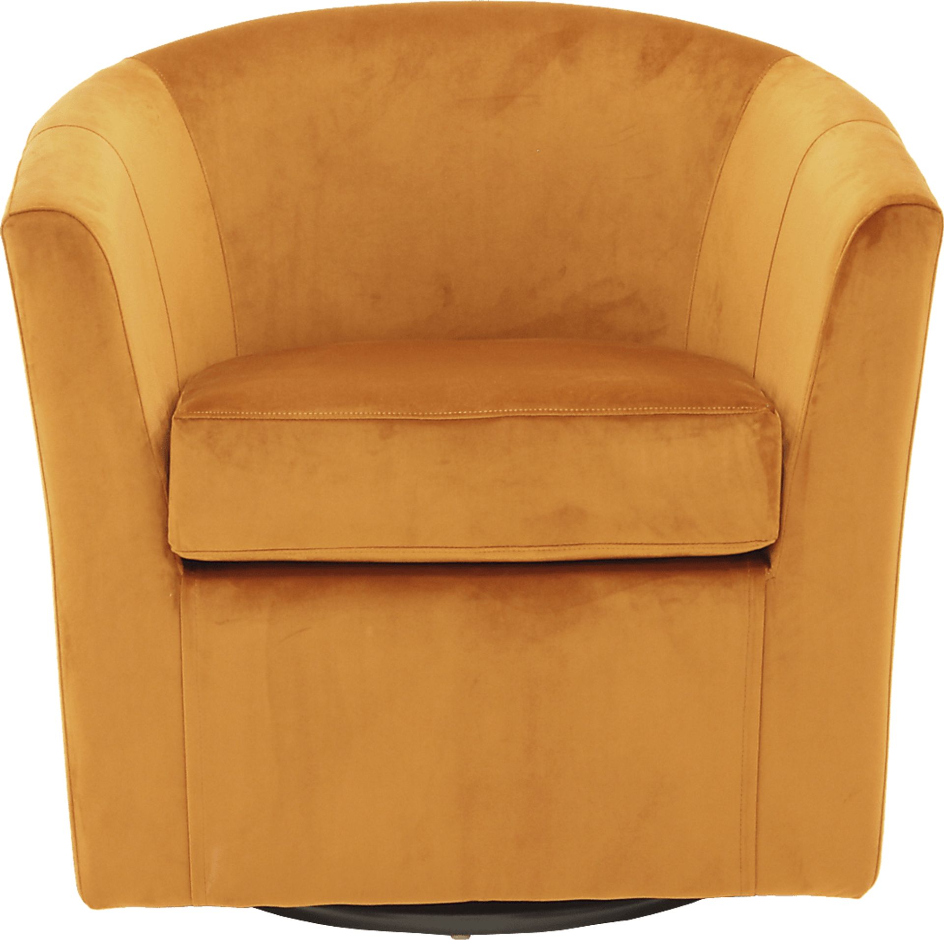 Lughala I Orange Swivel Accent Chair - Image 2