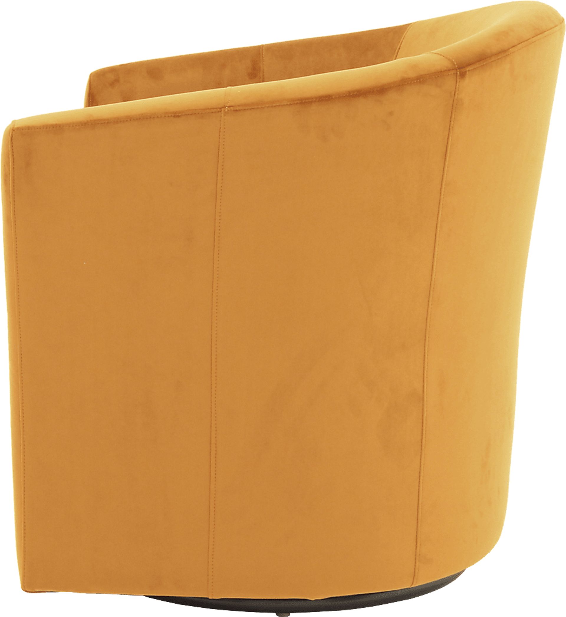 Lughala I Orange Swivel Accent Chair - Image 3