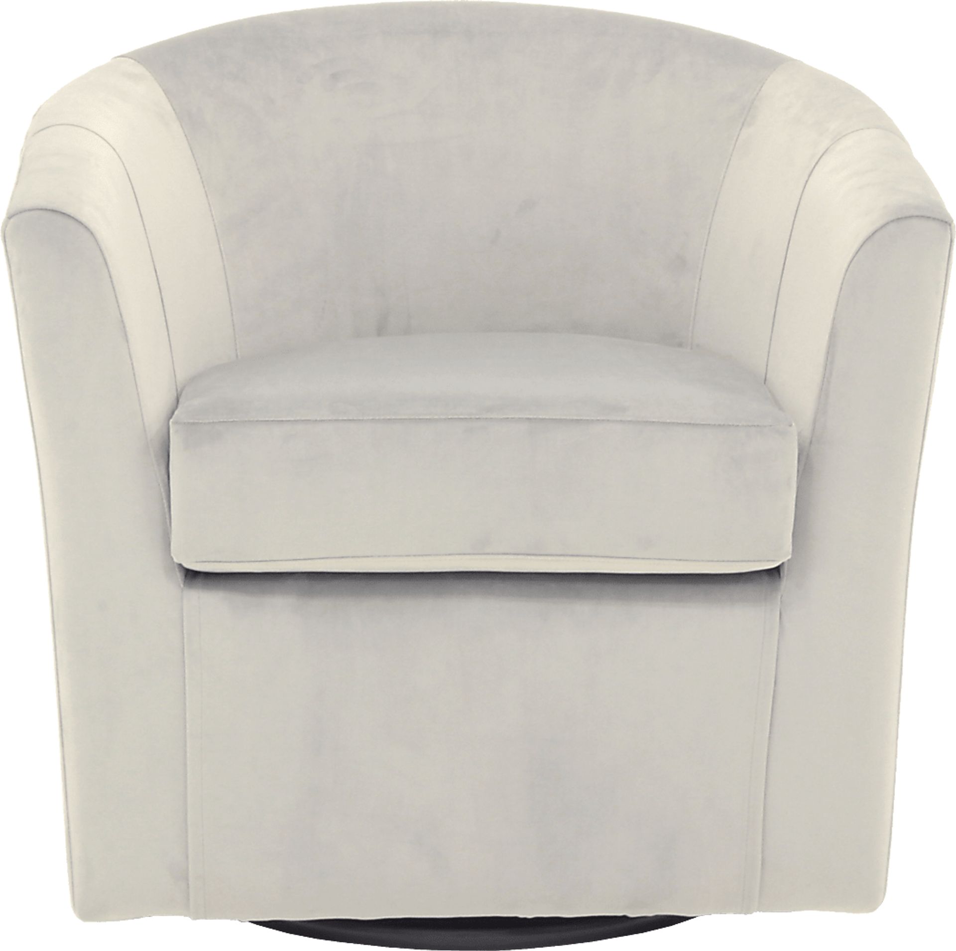 Lughala I Pewter Swivel Accent Chair - Image 2