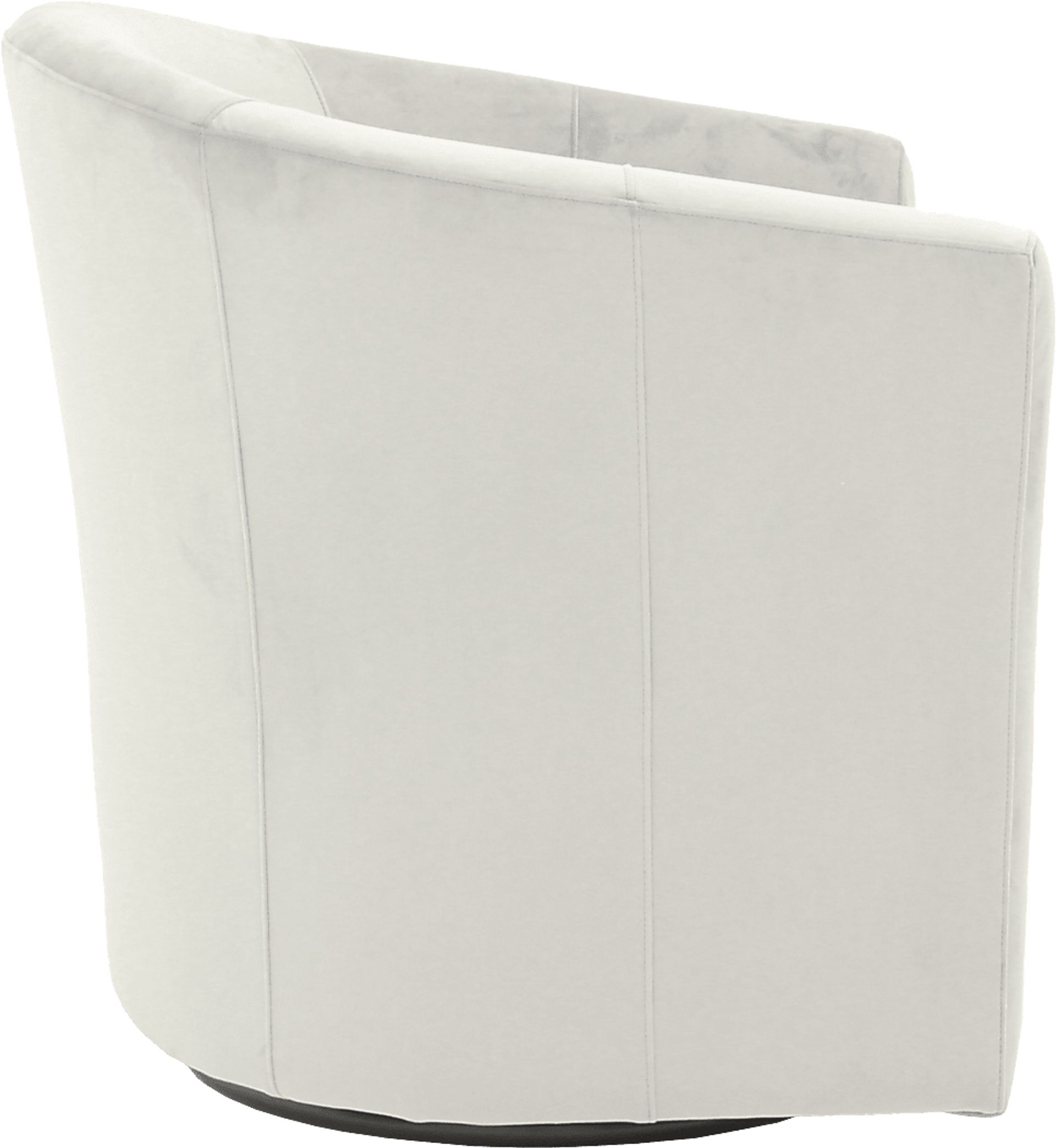 Lughala I Pewter Swivel Accent Chair - Image 3