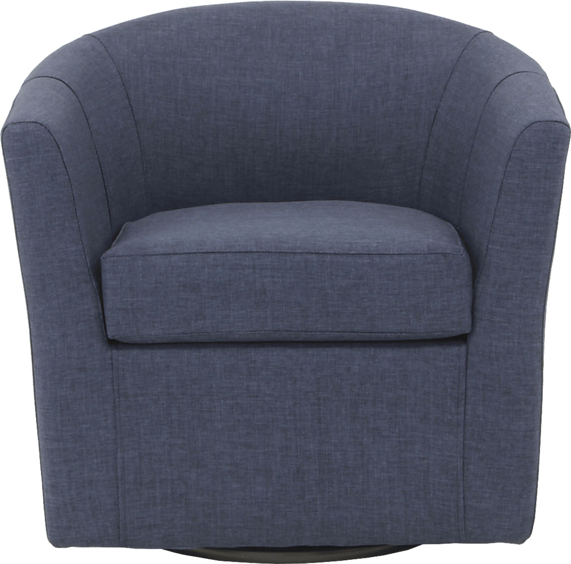 Lughala I Navy Swivel Accent Chair - Image 2
