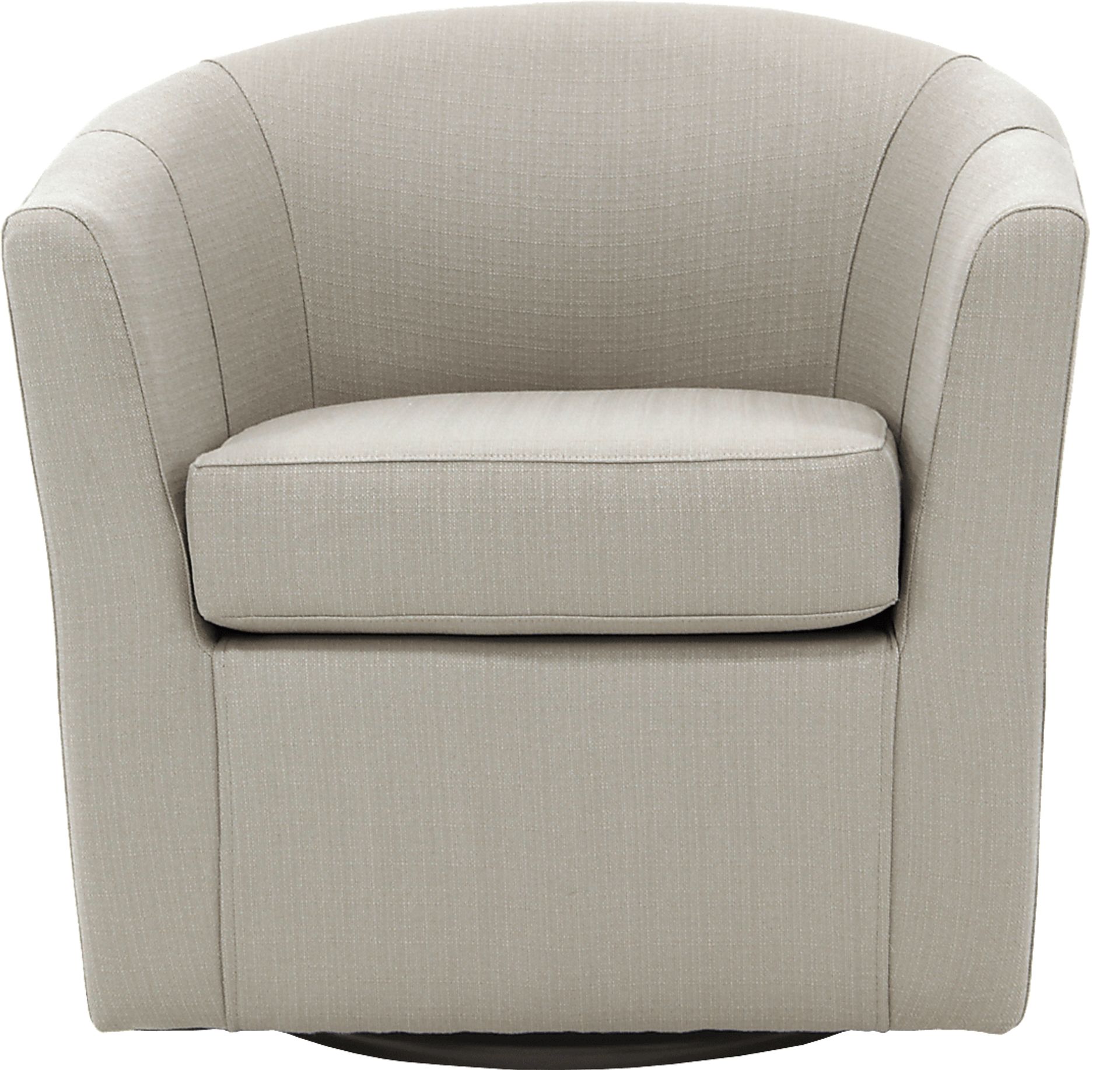 Lughala I Ivory Swivel Accent Chair - Image 2