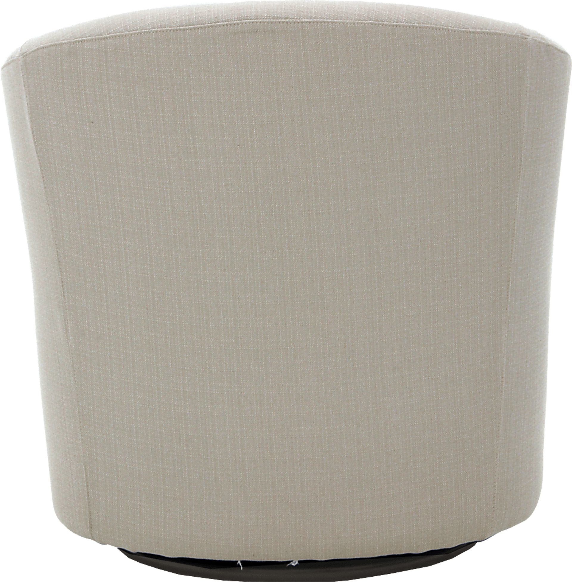 Lughala I Ivory Swivel Accent Chair - Image 4