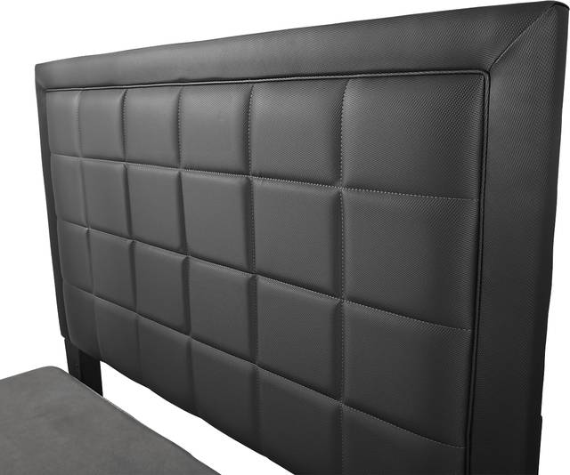 Kids Lugo Black 3 Pc Twin Upholstered Bed - Thumbnail - Image 2