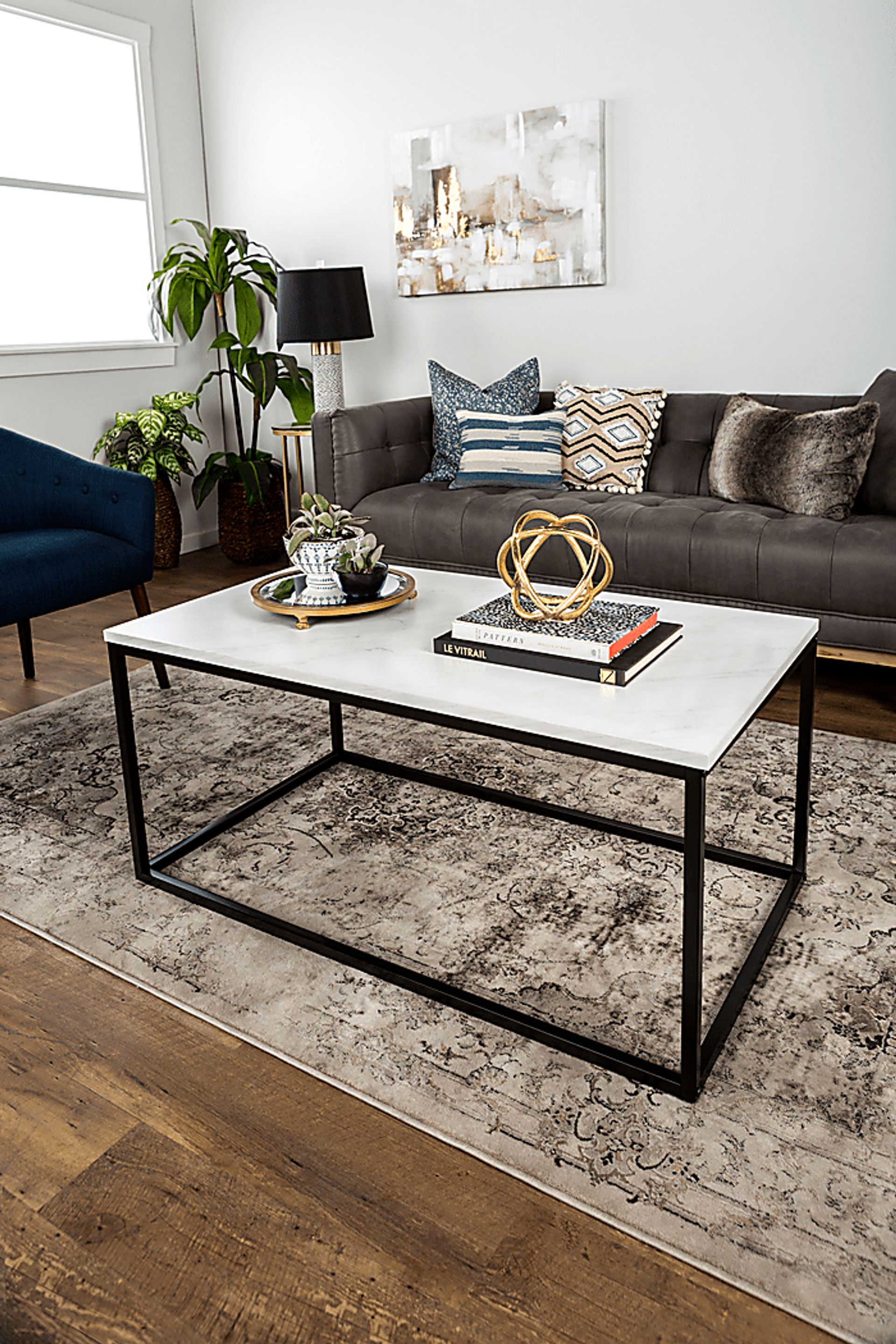 Luisant White Cocktail Table - Image 2