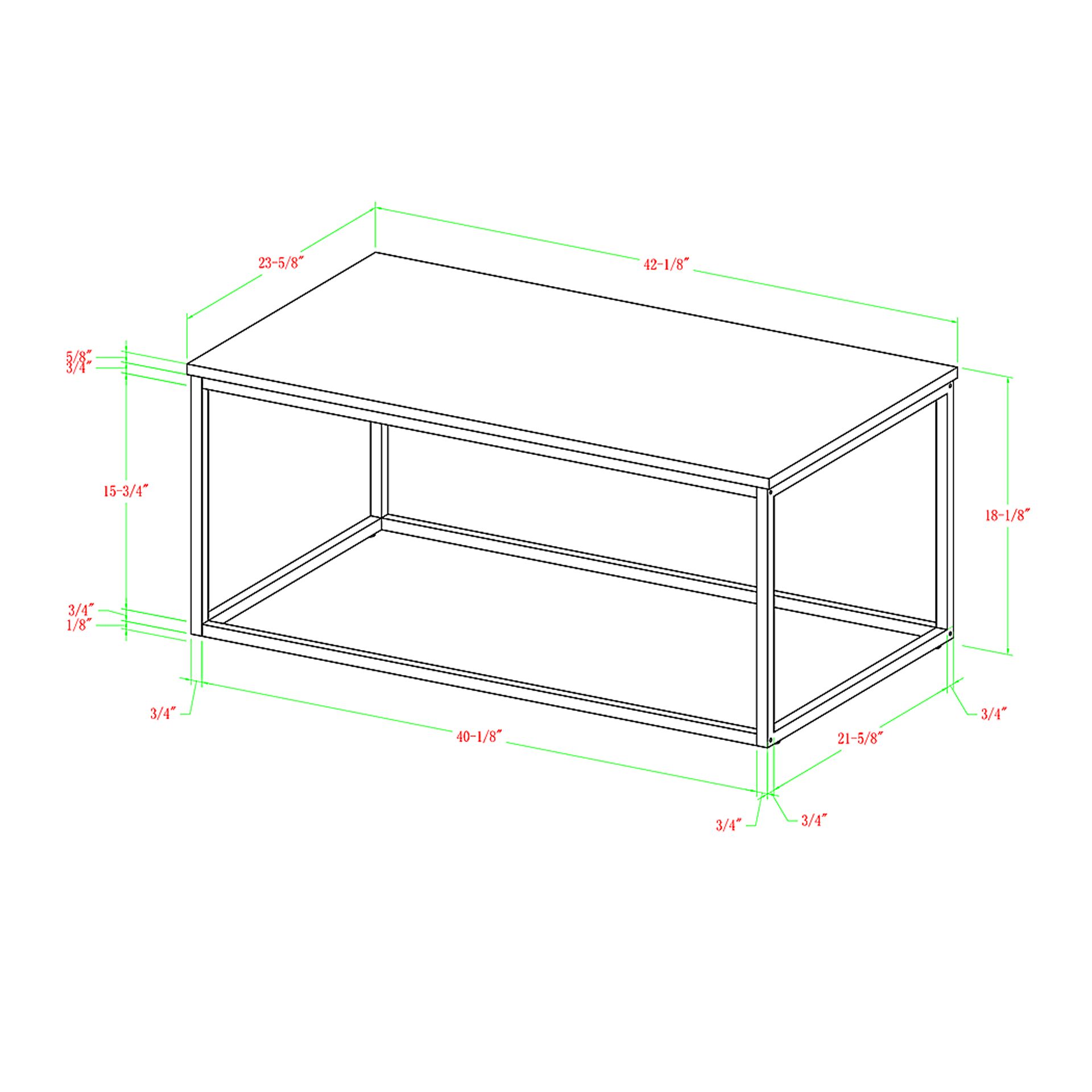 Luisant White Cocktail Table - Image 7