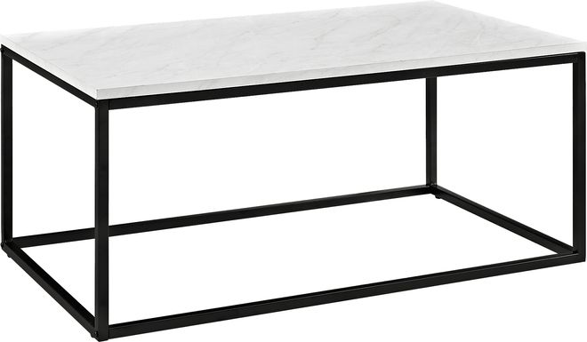 Luisant White Cocktail Table