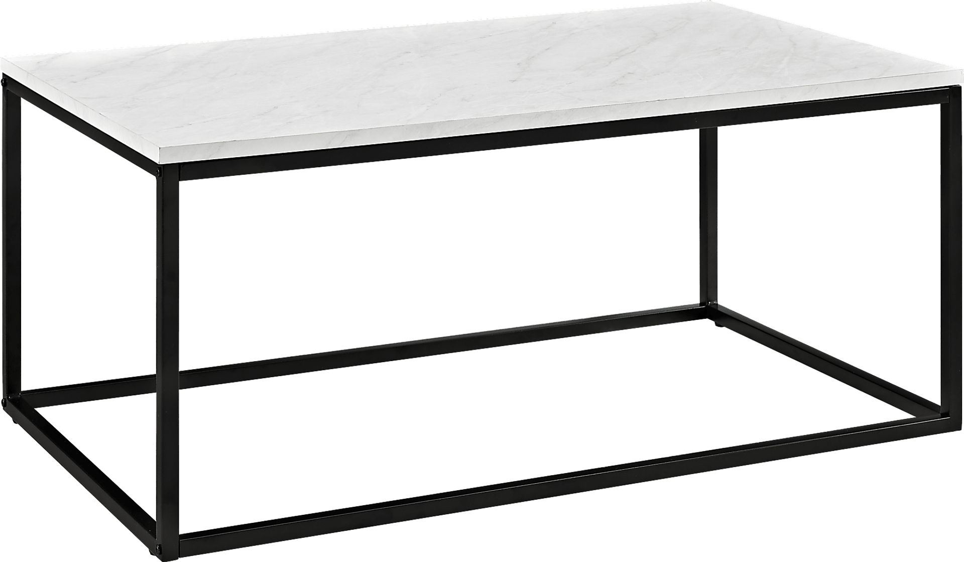 Luisant White Cocktail Table - Image 1