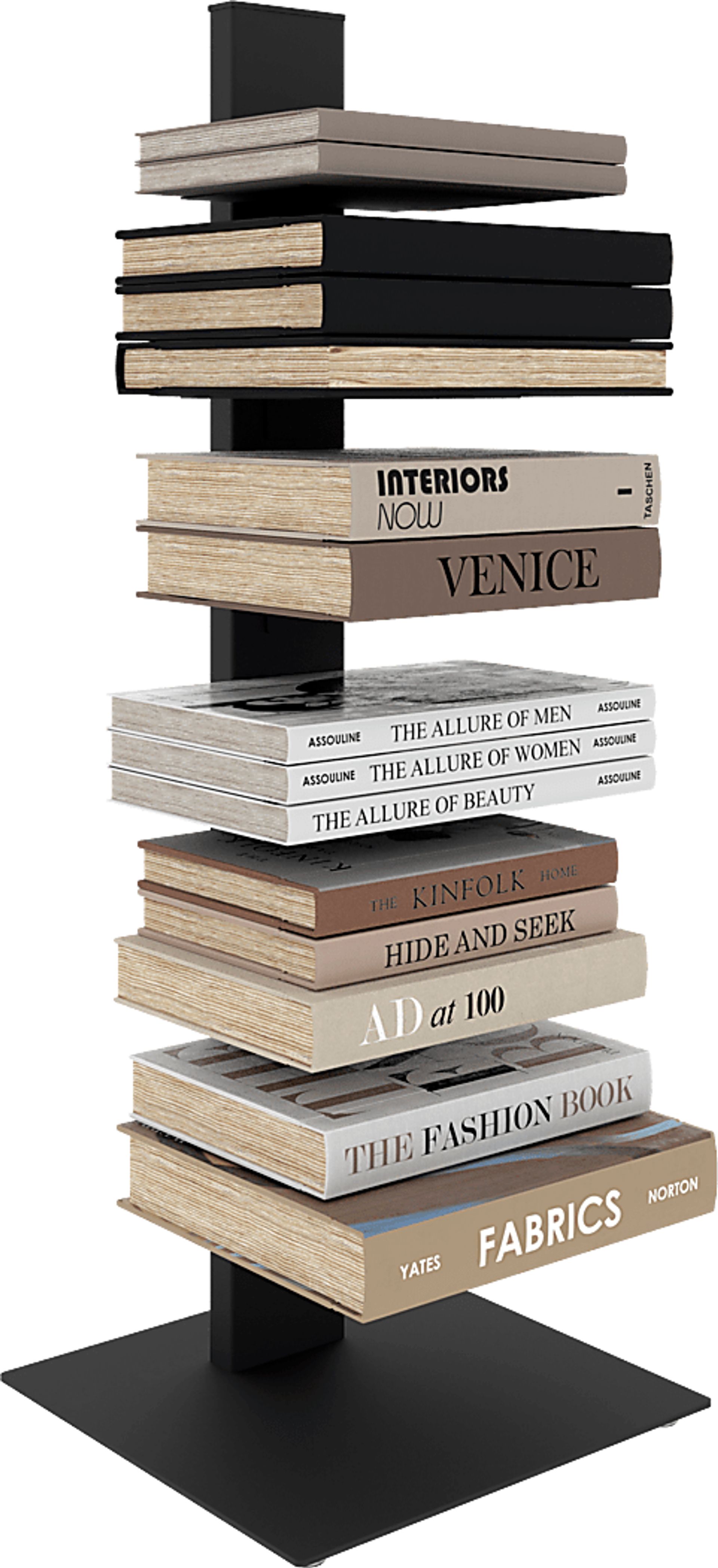 Lukens I Black Bookcase Tower - Image 2
